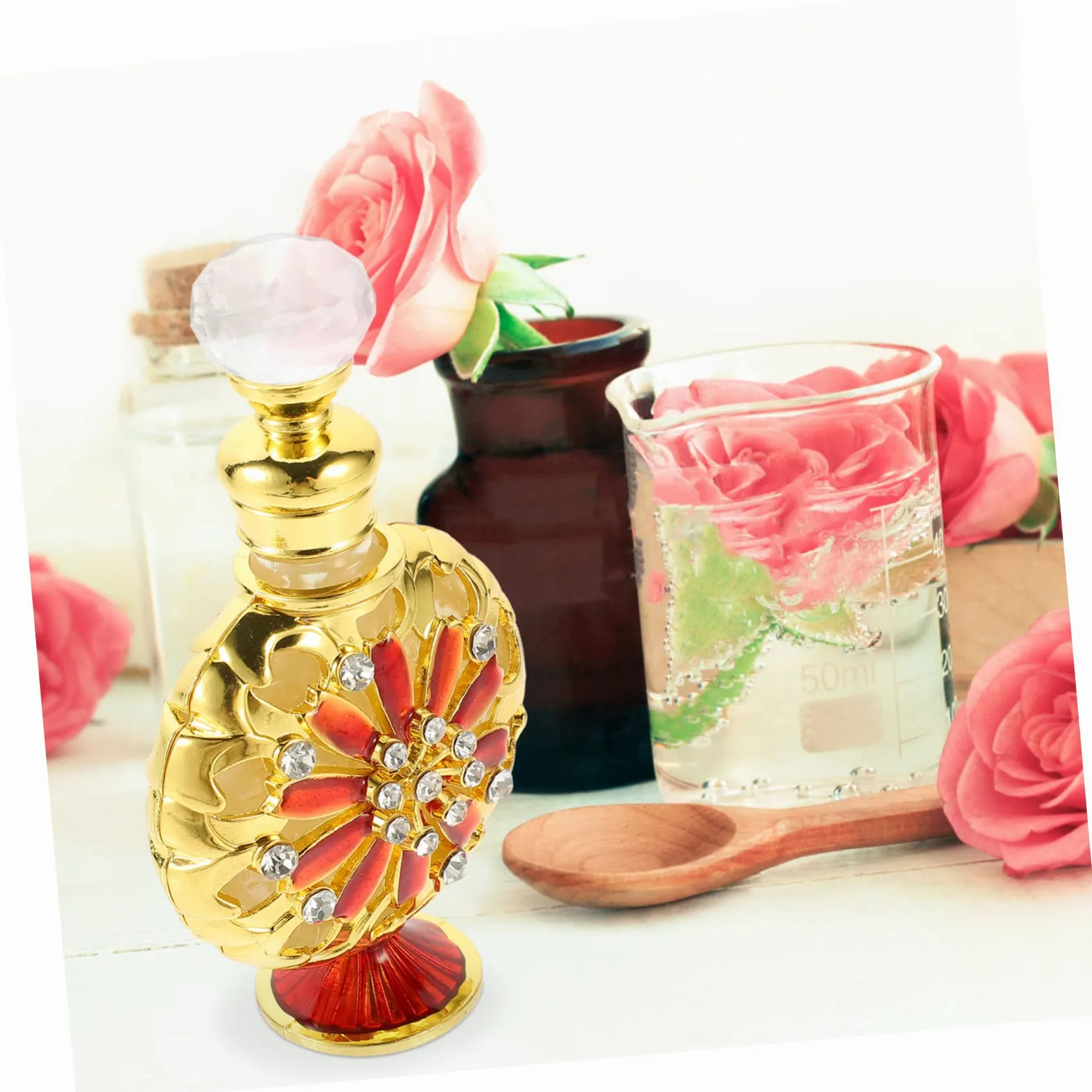 2pezzi Bottiglia Di Profumo Vuota Da Viaggio Ricaricabile Con Design Elegante e Chiusura Ermetica Per Oli Essenziali e Profumi Per Uso Personale e Regali