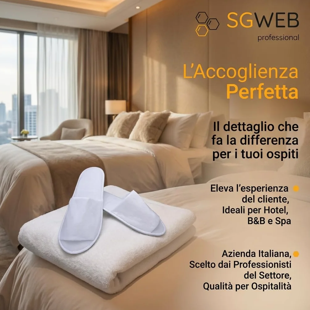 Ciabatte di Cortesia per Hotel TNT 28,5 x 11,7 cm Antiscivolo Bianco Monouso