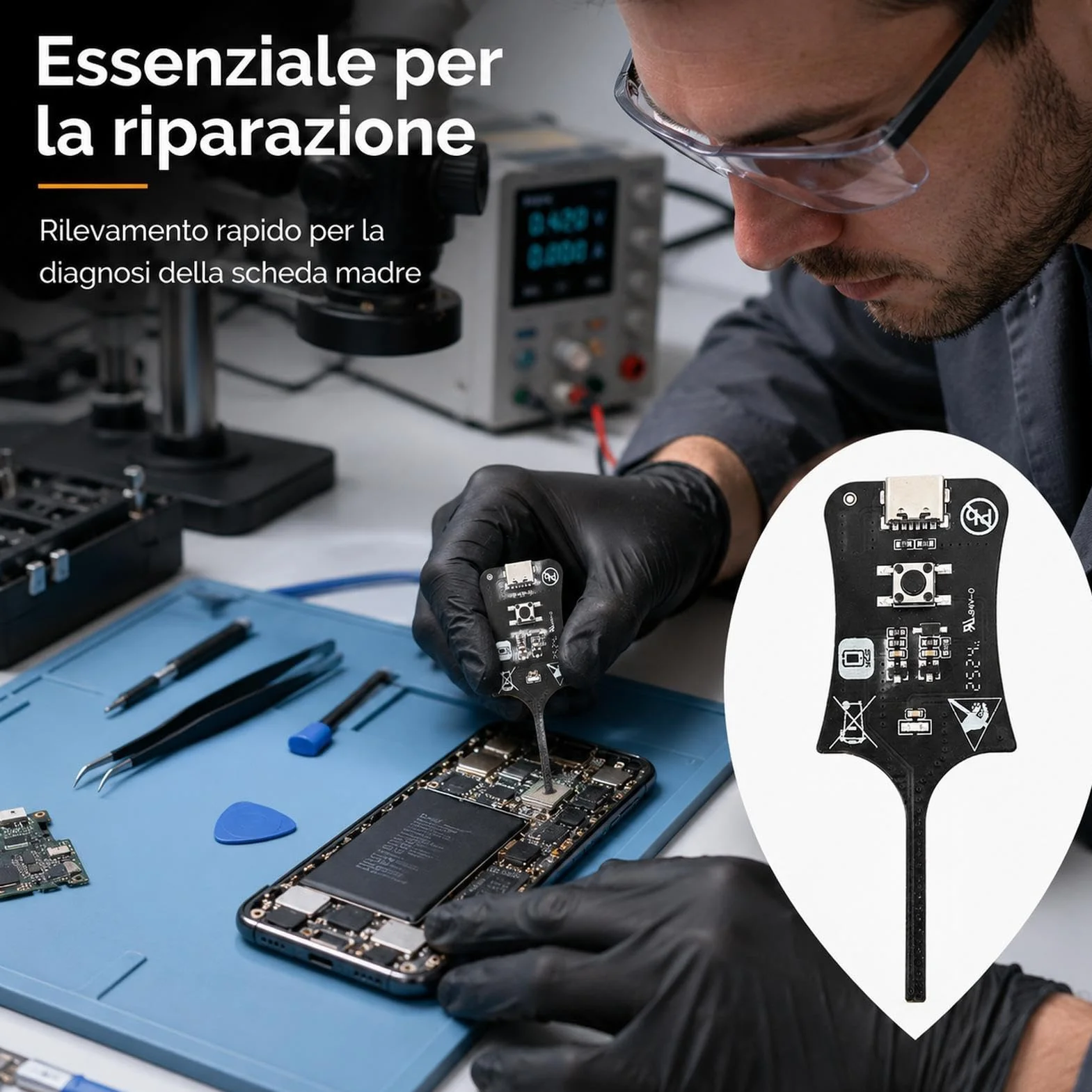 Tester di Induttanza per Schede Madri Strumento Diagnostico Cellulari