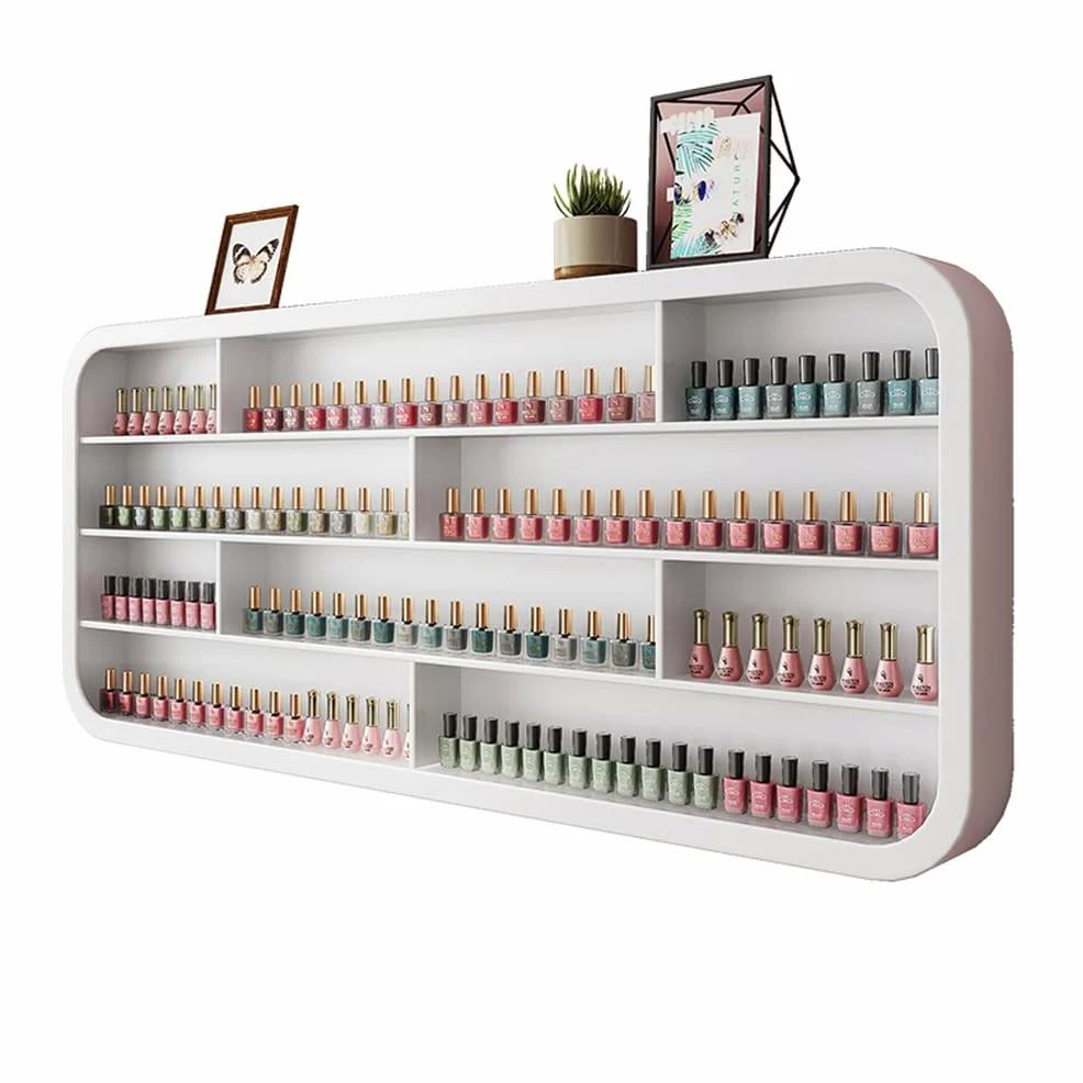 Grande capacità di Stoccaggio per Smalti, Organizer da Parete per Oli Essenziali E Profumi, I Migliori Accessori per La Stanza di Bellezza Femminile,1.2m
