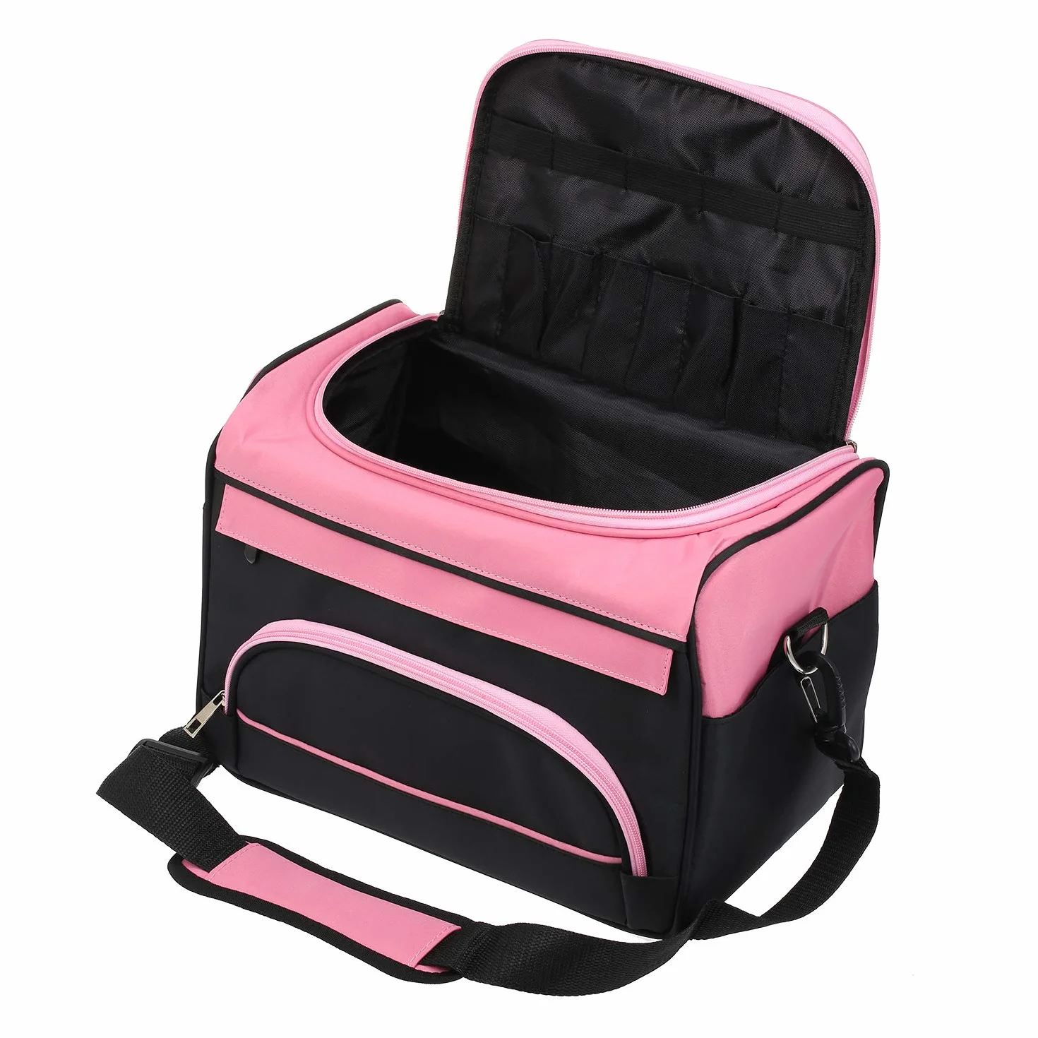 Borsa per attrezzi da parrucchiere, custodia portatile, borsa a tracolla per salone di parrucchiere professionale per parrucchieri, asciugacapelli, ferro per lisci, forbici e pettine