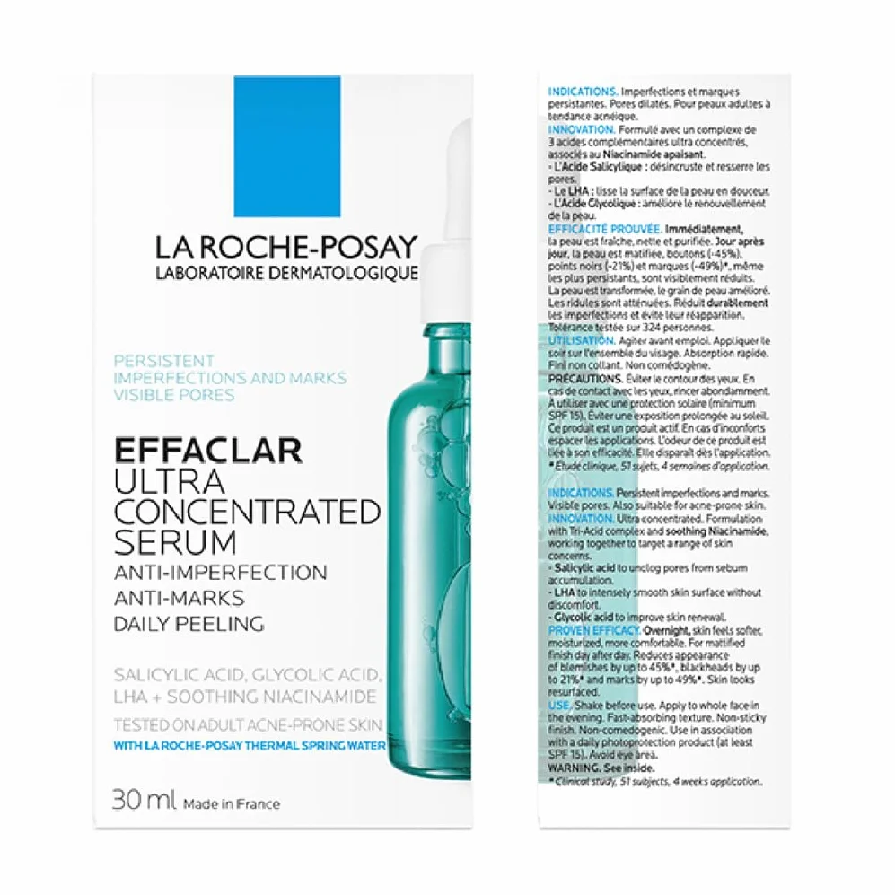 La Roche Posay Effaclar Siero Peeling Ultra-Concentrato Azione Anti-Imperfezioni Pelle Levigata