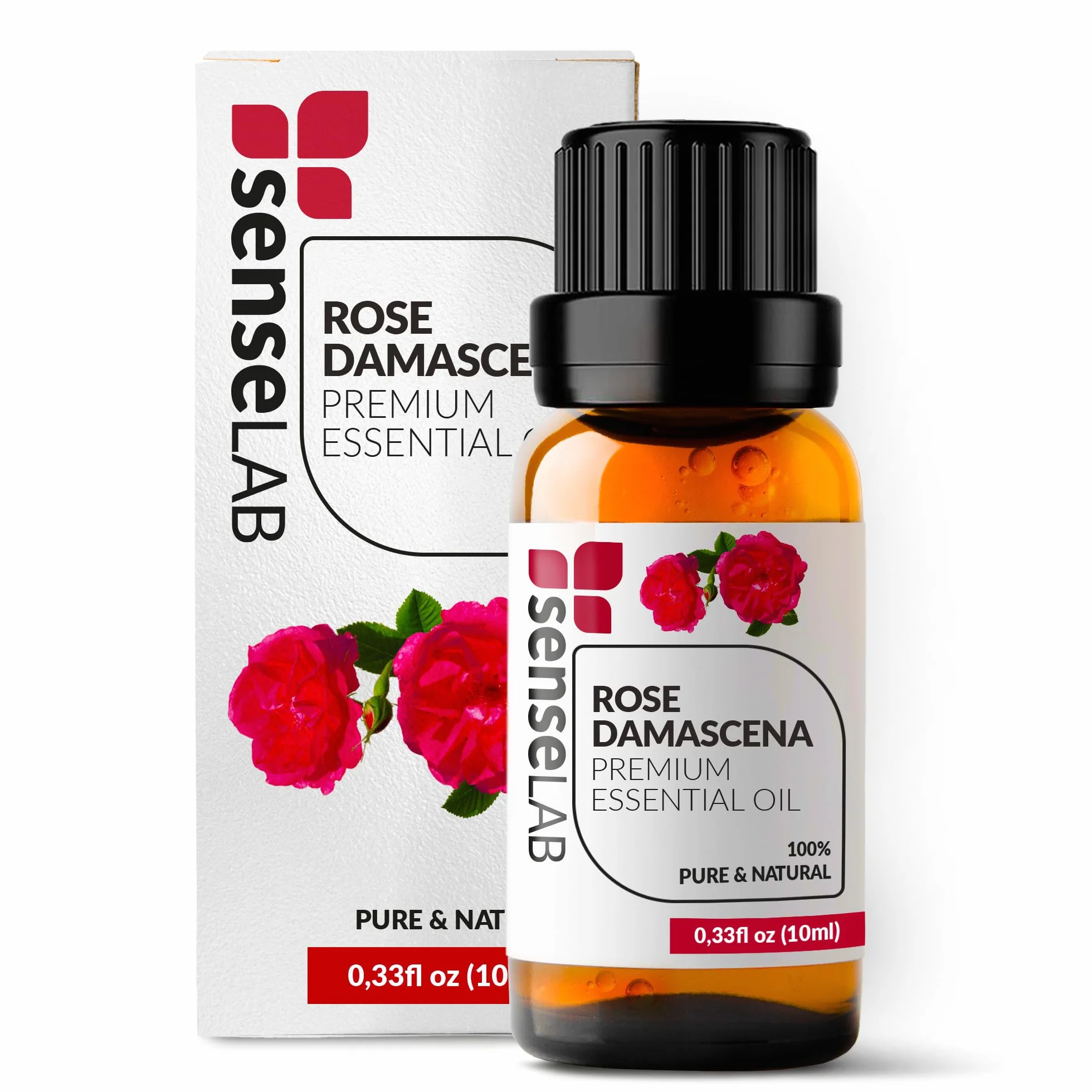 Olio essenziale di rosa damasco 100% puro naturale per uso terapeutico diffusori e umidificatori (10 ml)