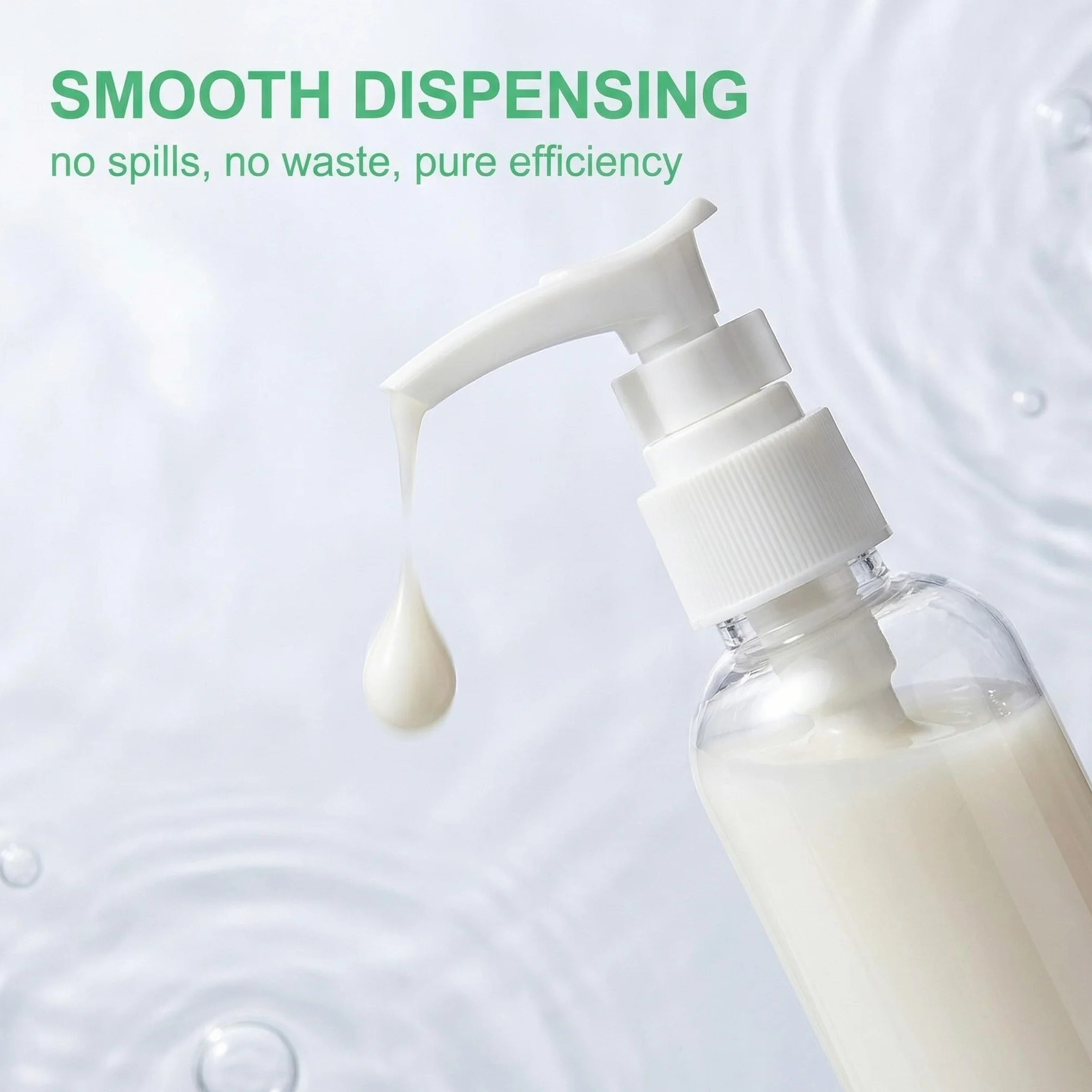 4 Pezzi dispenser per crema, 30ml, 50 ml, 80 ml, 100 ml, Trasparente enza senz'aria Flaconi da Viaggio, Boccette Contenitori Ricaricabile Con 3 imbuti, per Cosmetici, Lozione, Bagno, Shampoo Liquidi