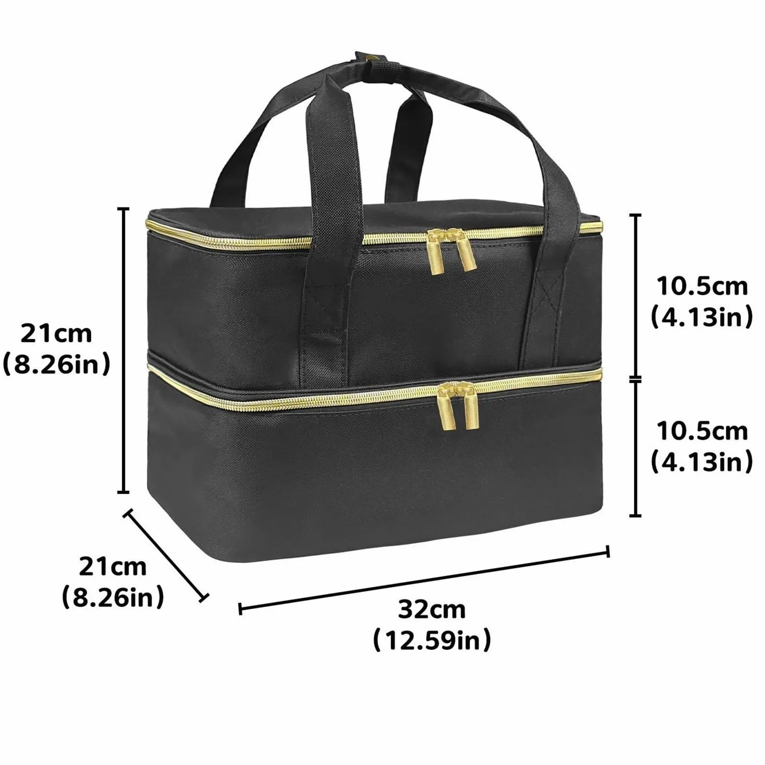 Porta Smalti Valigetta Unghie Borsa Portaoggetti For Smalto A 2 Strati Con Tasca Superiore For Nail Art Borsa Viaggio