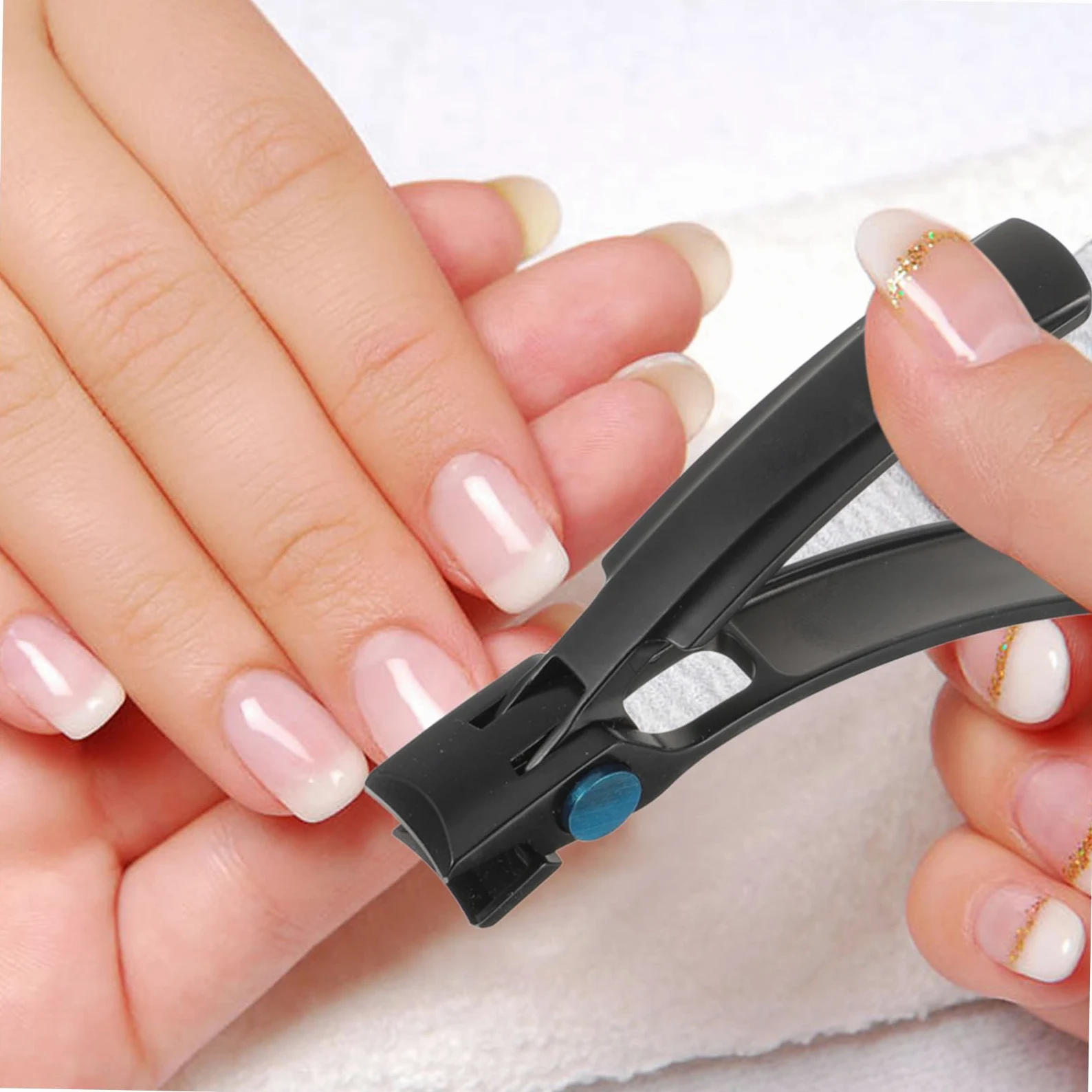 GLEAVI 4 Pezzi Tagliaunghie Lima per Unghie Pinzette per Unghie Splash per Uomo Donna Tagliaunghie Set di Strumenti per Pedicure per Uso Domestico in Salone