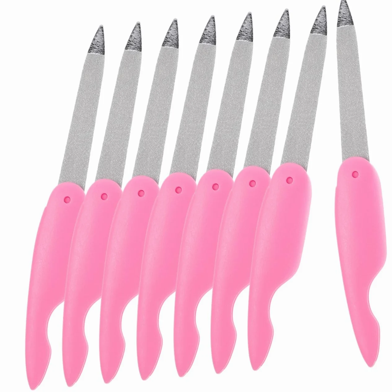 Healeved 32pezzi Limette Per Unghie Metallo Doppia Faccia Strumenti Professionali Per Manicure e Pedicure Di Limette Compatte Per Unghie Fatte Casa e Nei Saloni
