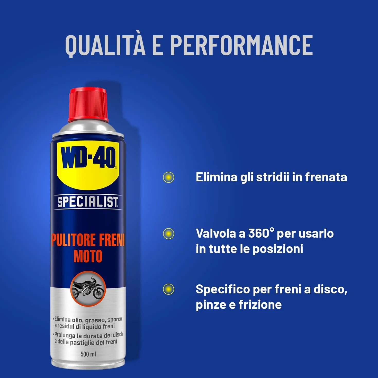 WD-40 Specialist Pulitore Freni Moto Spray 500ml
