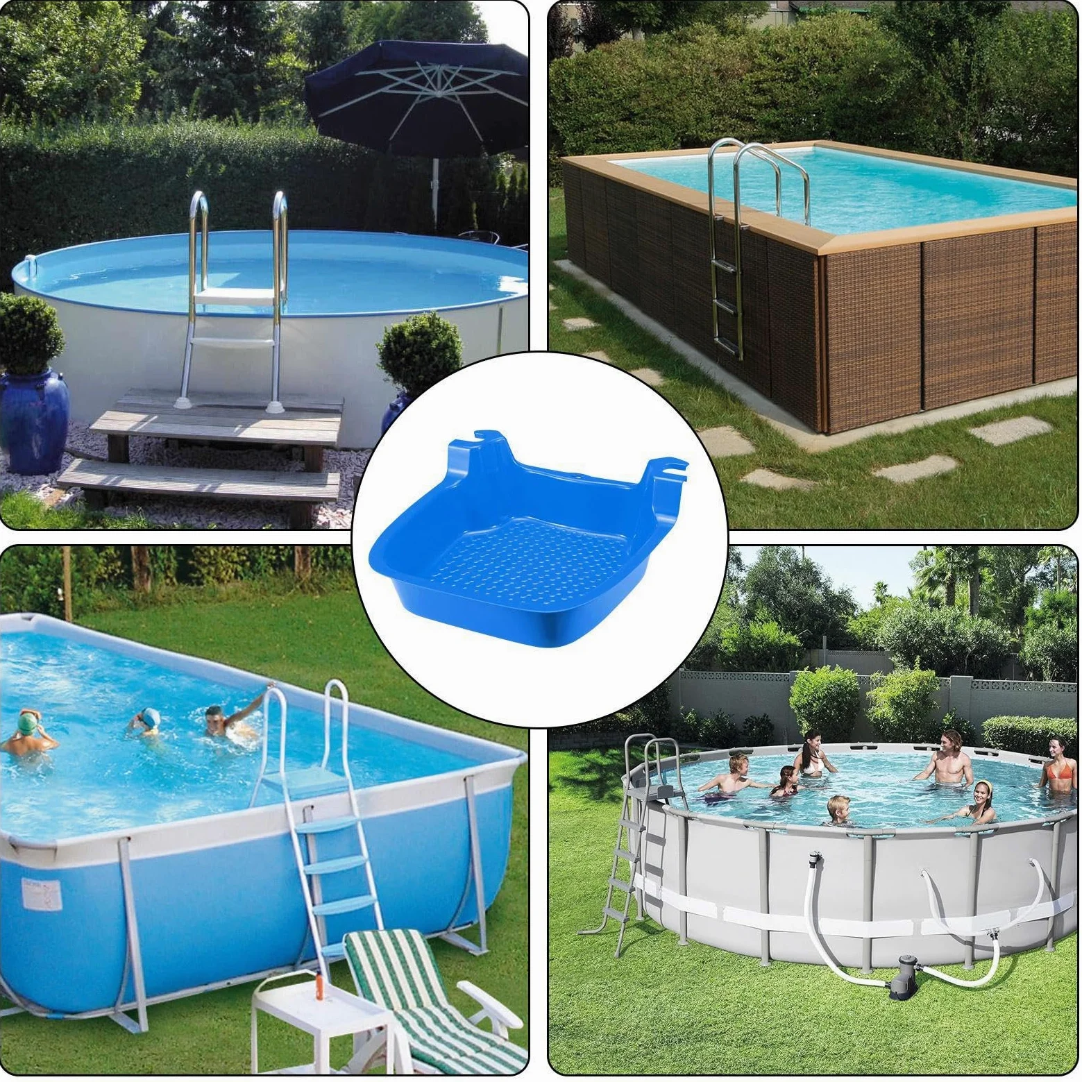 Vasca Pediluvio Design Ergonomico e Confortevole | Vaschetta Immergipiedi per Bordo Piscina Per Spa Spiaggia Esterno Casa Salone Recupero Post-Nuoto Post-Allenamento Uomo