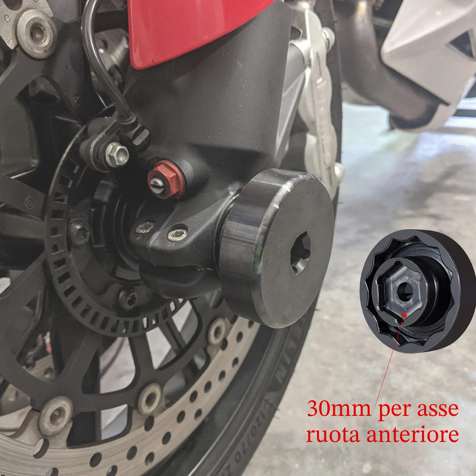 Chiave a bussola poligonale per dadi mozzo ruota posteriore Ducati 1098-1198 Street Fighter Multistrada Panigale Monster Diavel 55 mm 30 mm