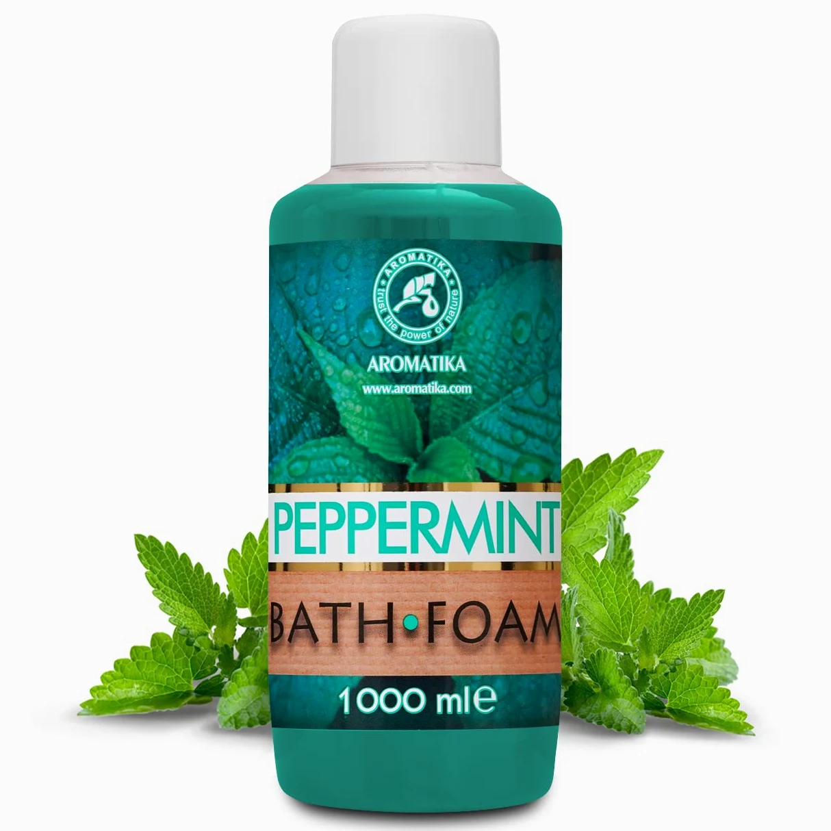 Bagno Schiuma con Olio Essenziale di Menta Piperita 1000ml - Cura del Corpo - Buon Dormire - Bellezza - Bagno - Cura del Corpo - Benessere - Relax - Aromaterapia - Bagnoschiuma - Bath foam Peppеrmint