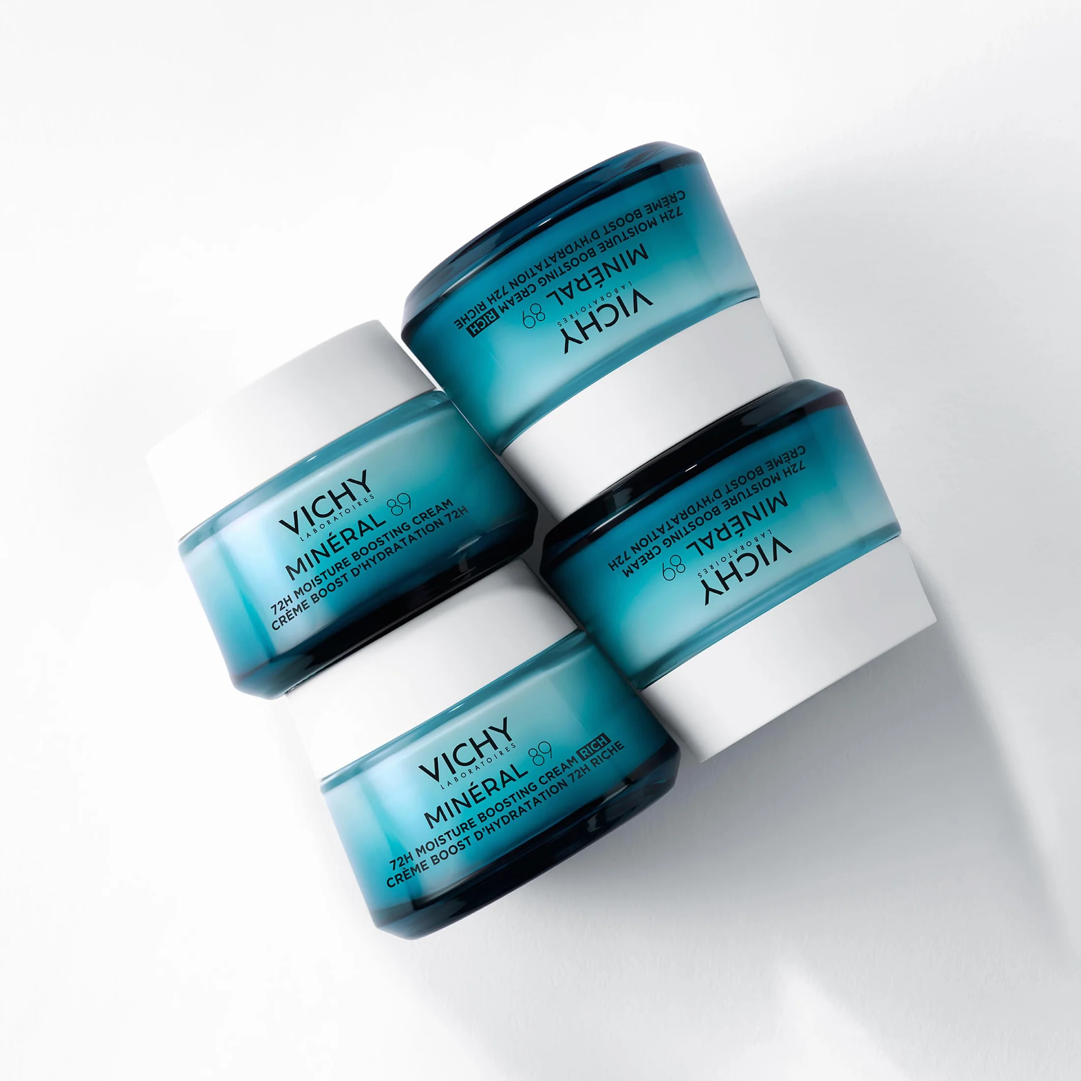 Crema Leggera Idratante Mineral 89 50ml con Acido Ialuronico e Squalene per Pelle Luminosa e Levigata fino a 72 Ore