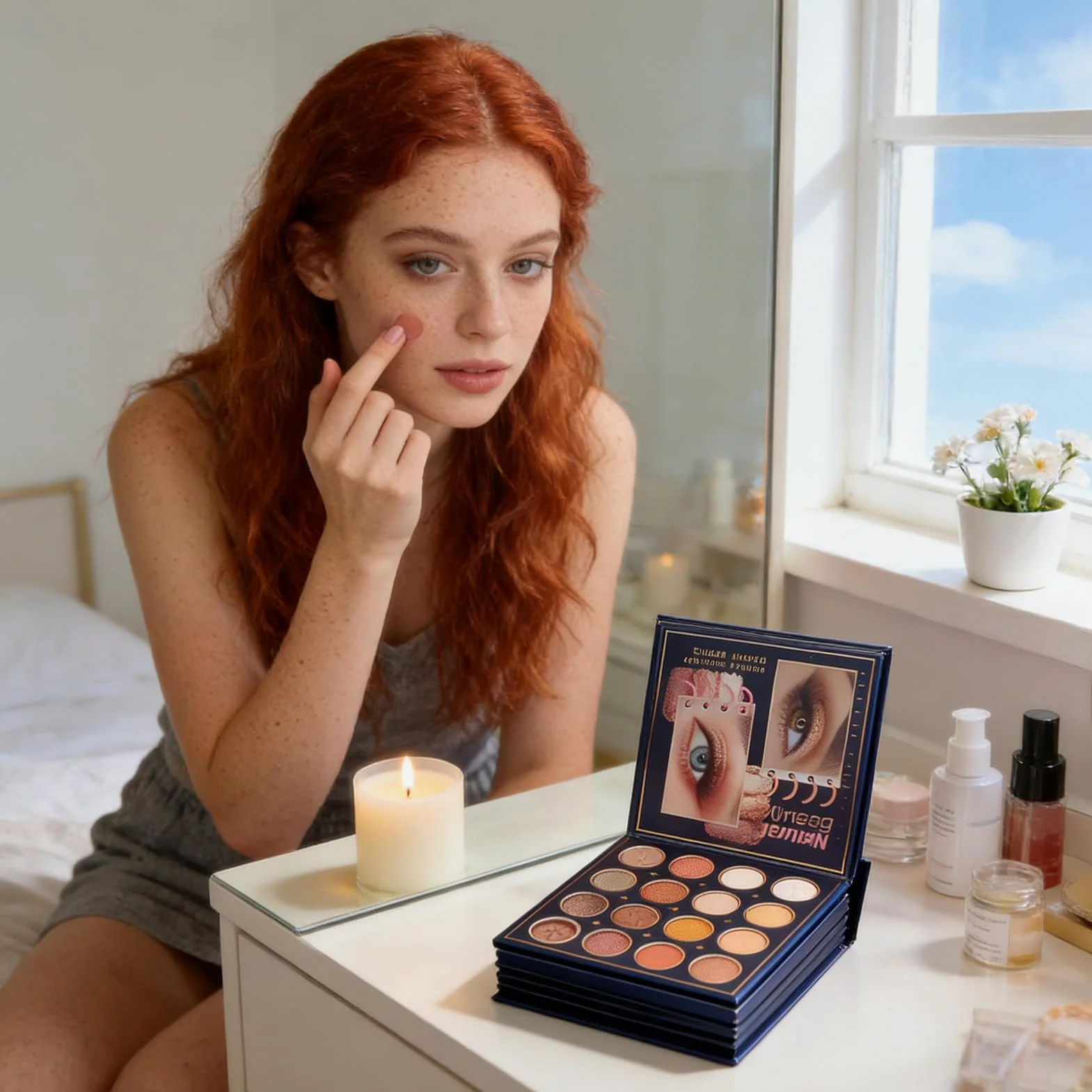 Palette di Ombretti Effetto Lunga Tenuta Fard Corrector Contorno | Trucco in Polvere per Blush e Occhi Per Donne Ragazze Adolescenti Compleanno Vacanza Matrimonio