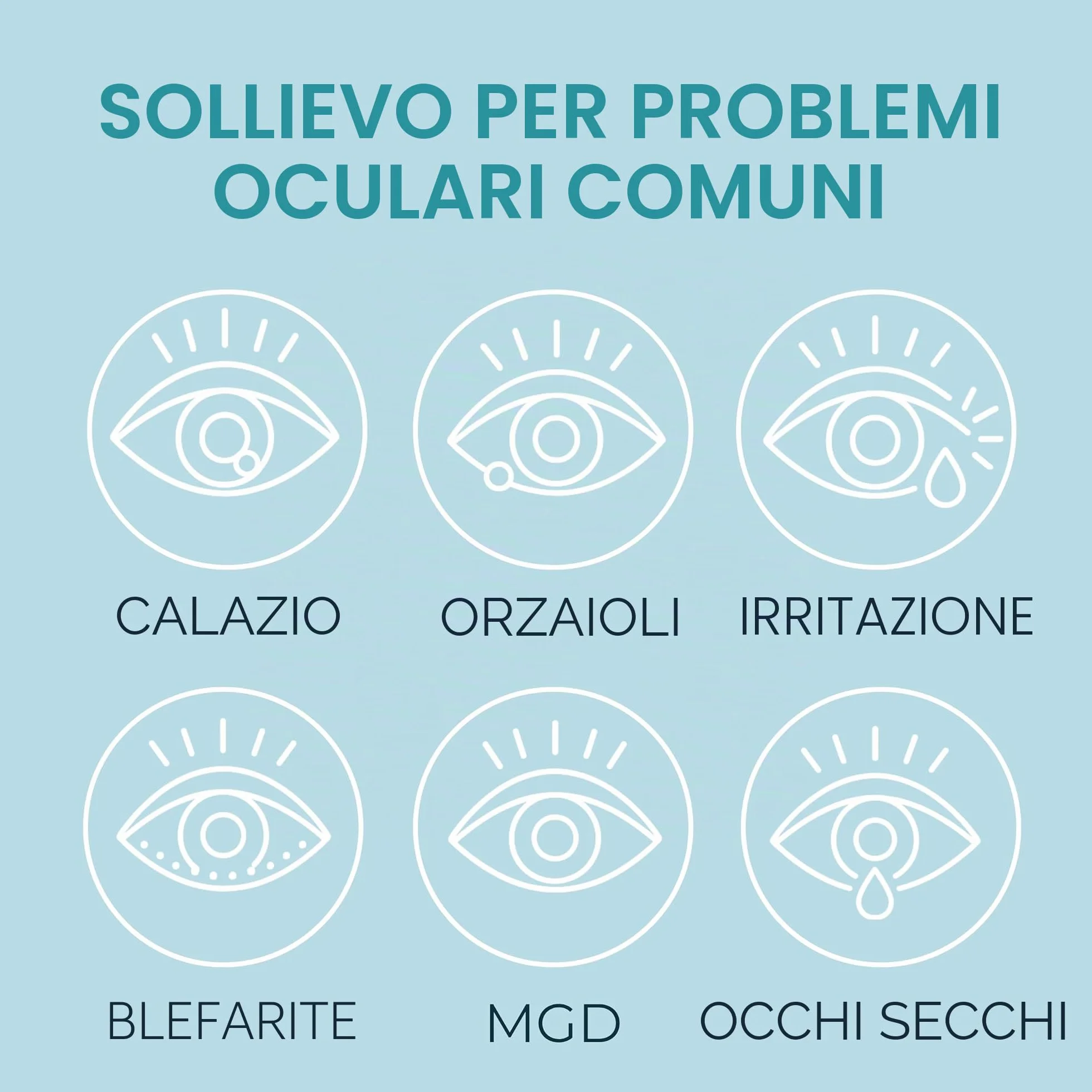 Salviette antimicrobiche per palpebre e ciglia ipoallergeniche confezione da 60