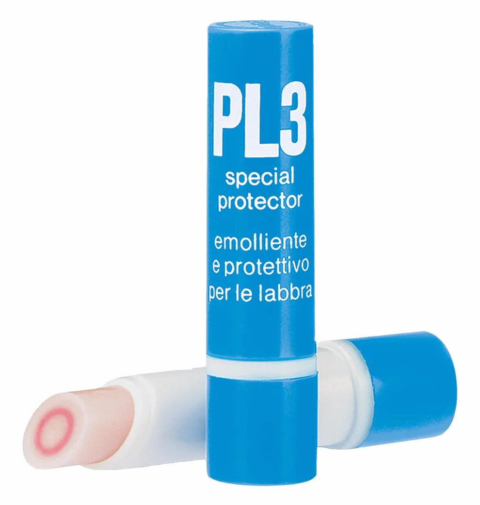 KELEMATA PL3 Stick Labbra con Anello Rosso, Burrocacao Idratante 3,7g, Balsamo Labbra Screpolate, Triplice Azione