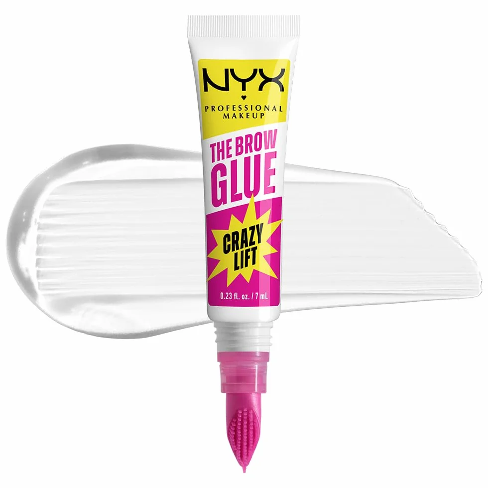NYX Professional Makeup The Brow Glue Crazy Lift Gel Sopracciglia, Effetto Laminazione, 7 ml