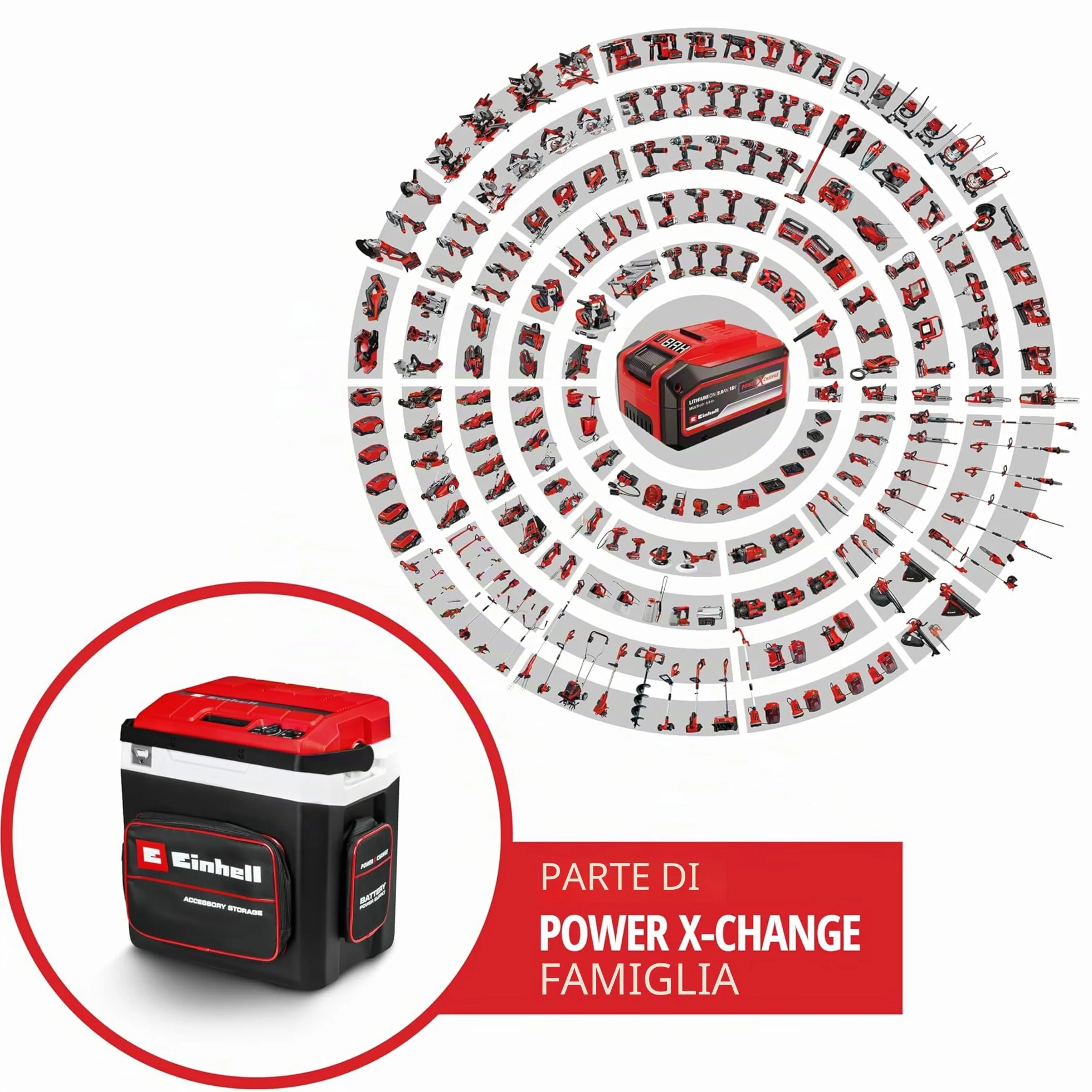 Einhell TE-COL 18/27 Li-Solo Power X-Change 18 V 27 l chłodzenie i ogrzewanie hybrydowy 230 V