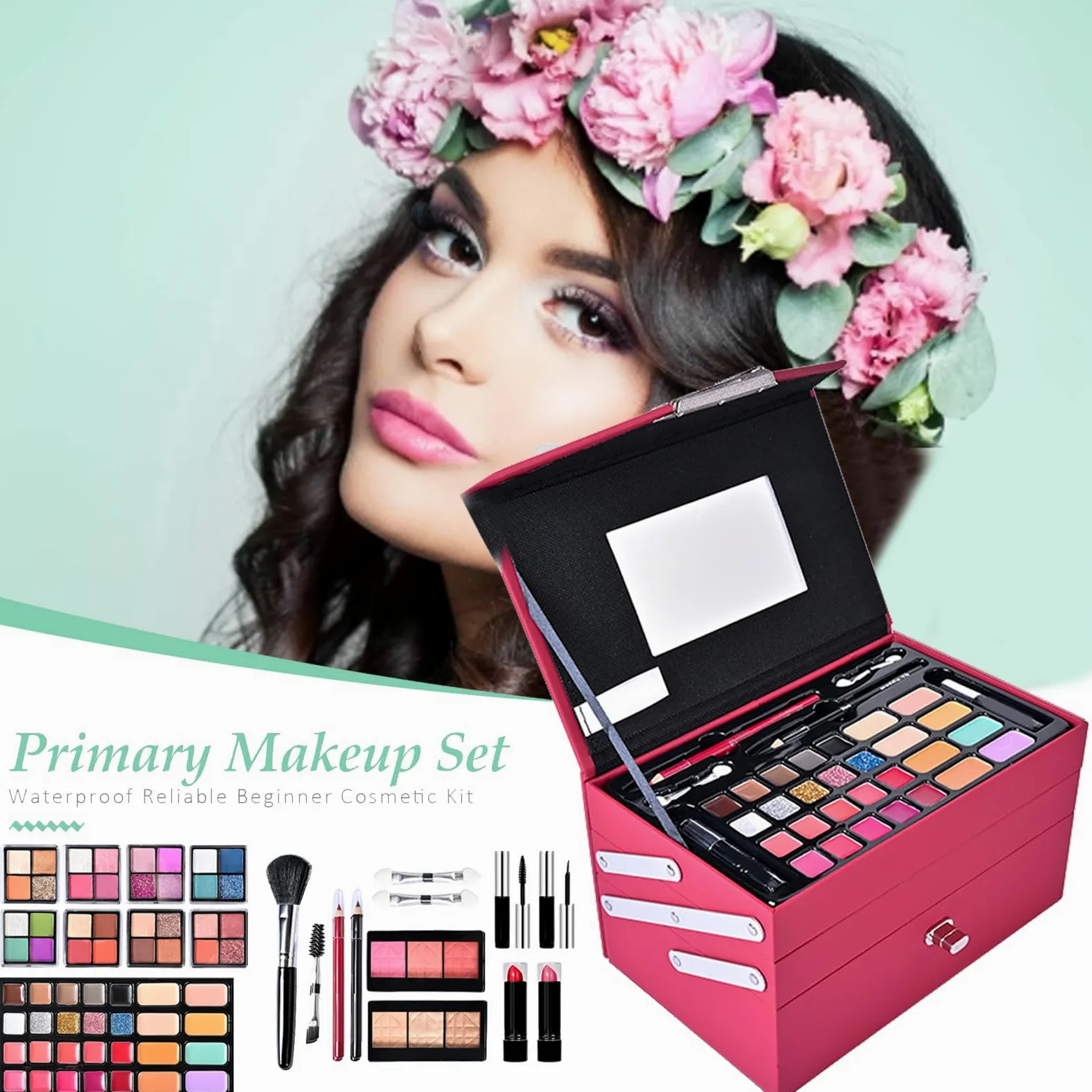 Kit trucco per donna Kit completo, trucco completo | professionale - cosmetici per donne e principianti, includono cosmetici e strumenti per il
