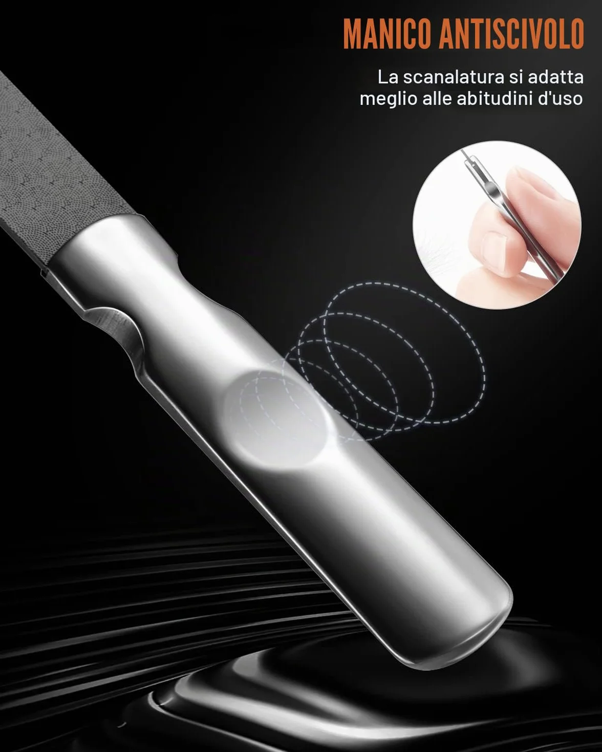FVION Lime per Unghie in Acciaio Inossidabile - 2 Pezzi Lime Professionali per Unghie Doppia Faccia, Limetta Unghie in Metallo per Manicure e Pedicure