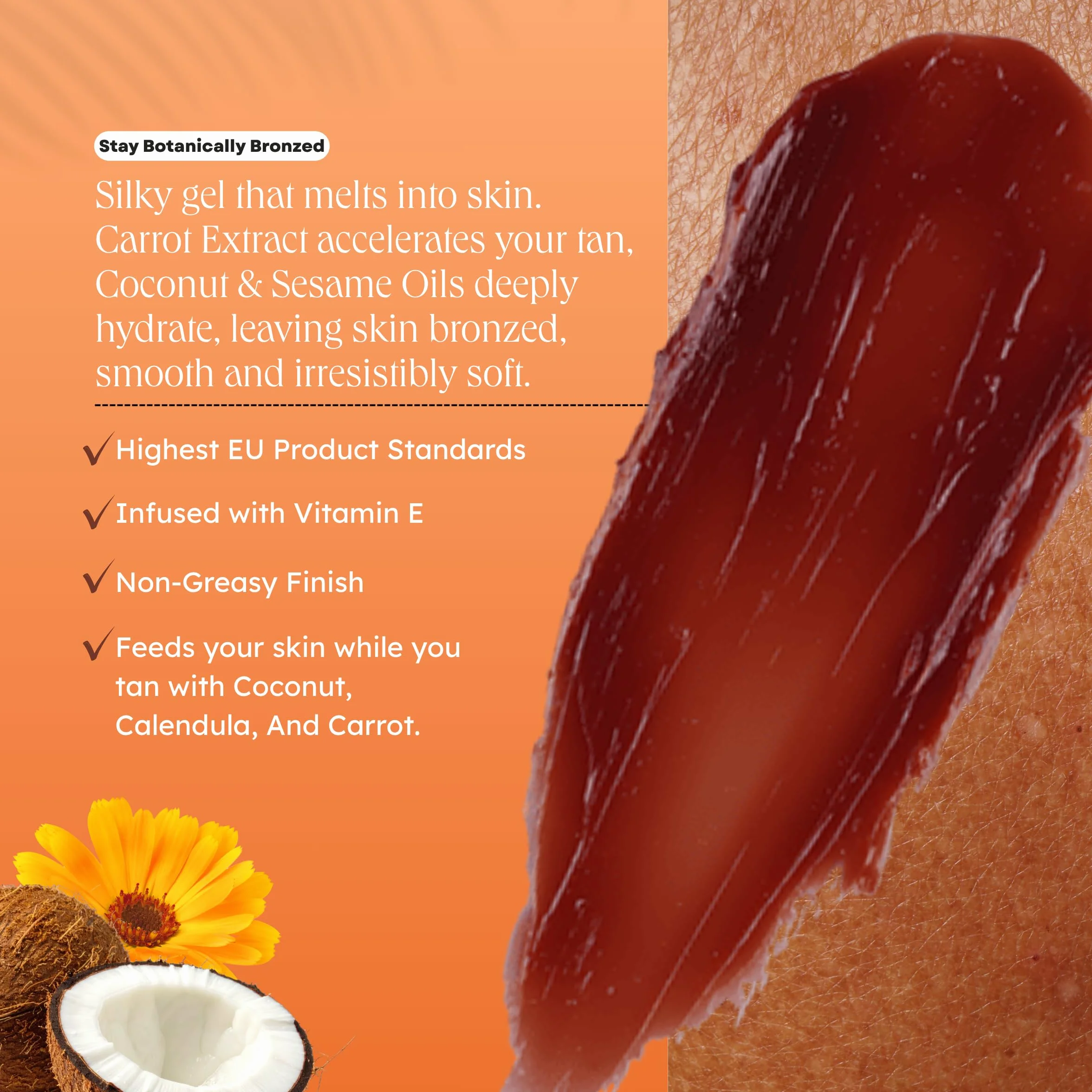 Carroten Intensive Tanning Gel 150 ml Acceleratore abbronzatura con olio di cocco vitamine A E
