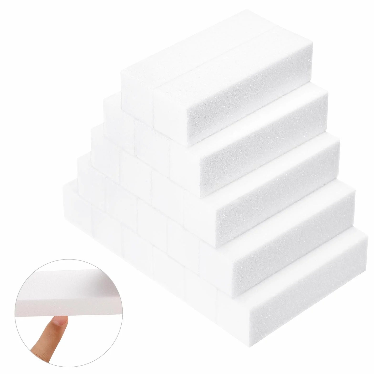 Nail Buffer Blocco 20 Pezzi Spugna Buffer Unghie Professionale per Salone