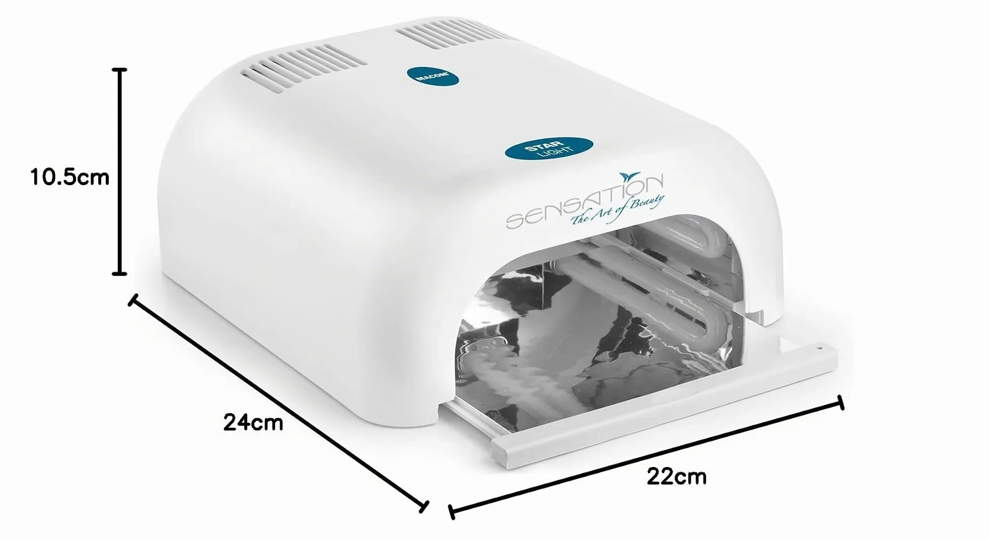 MACOM Sensation 209 Star Light Lampada UV Fotoindurente per Gel Unghie, Bianco