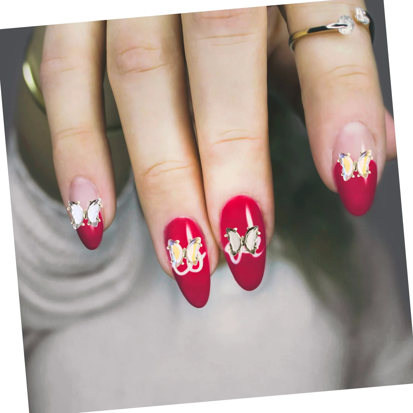CALLARON 5 Set Ciondoli Per Unghie Decorazioni Per Nail Art Per Manicure Per Feste E Speciali 40 Pezzi*5