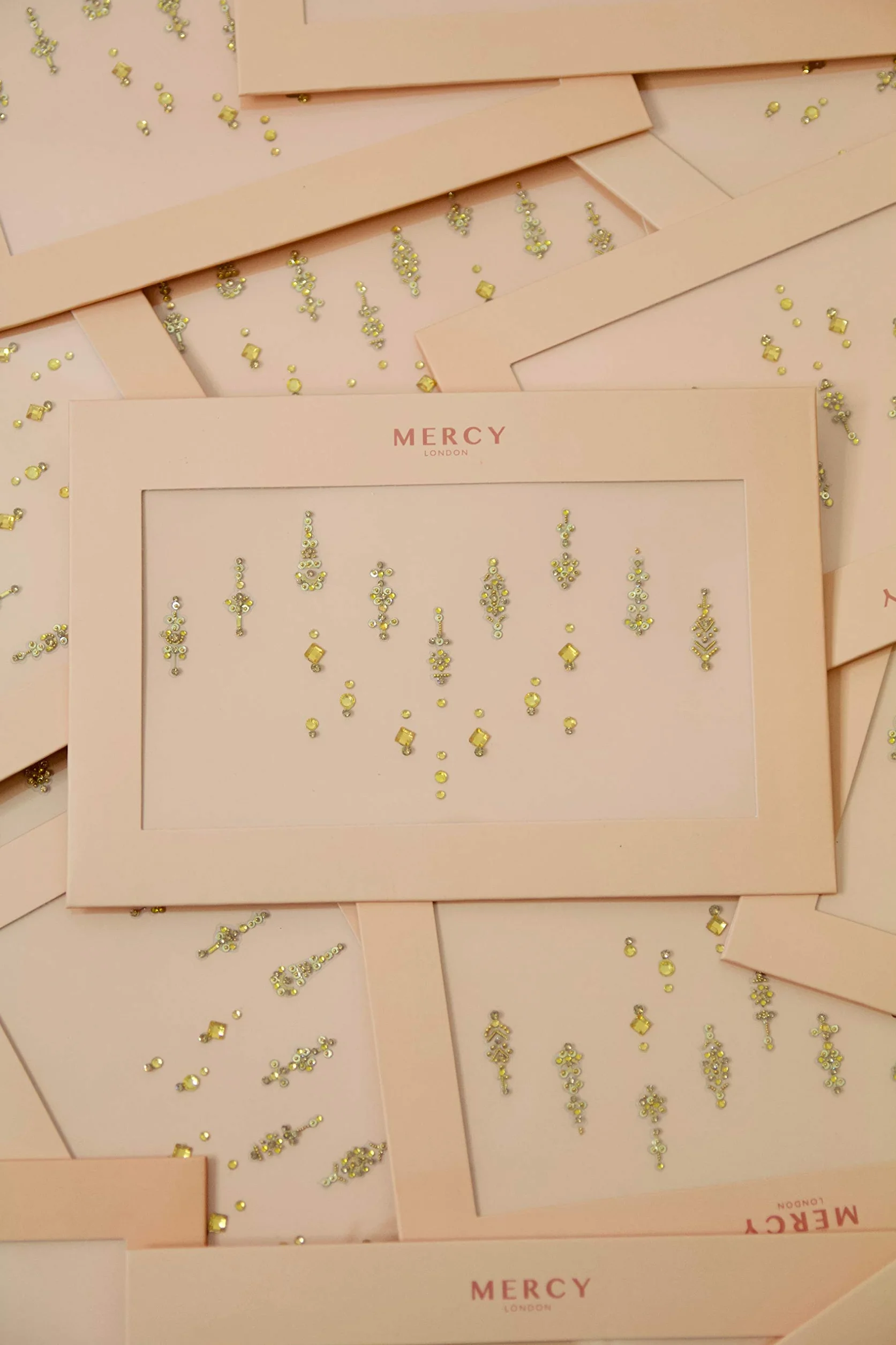 Priyanka Gold Bindis ✮ Mercy London, gioielli indiani per il viso, in oro, argento, confezione multipla