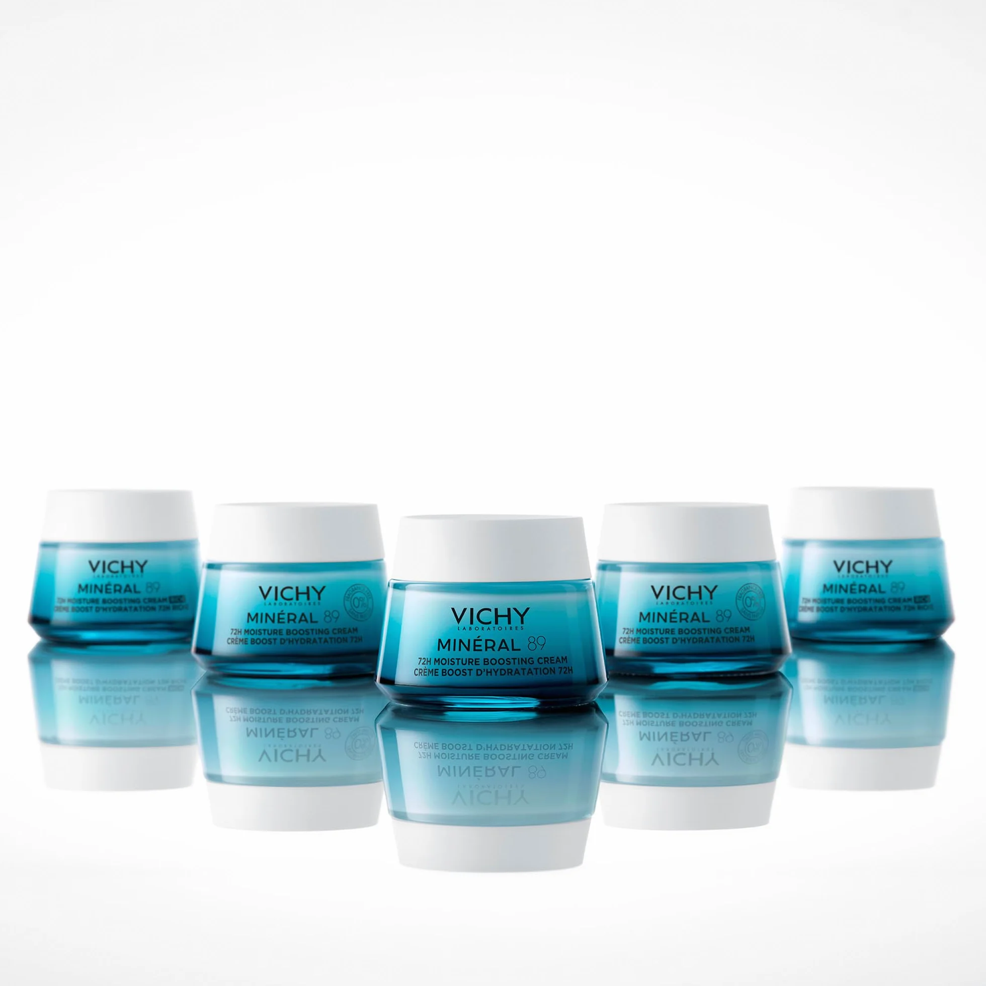 Crema Leggera Idratante Mineral 89 50ml con Acido Ialuronico e Squalene per Pelle Luminosa e Levigata fino a 72 Ore