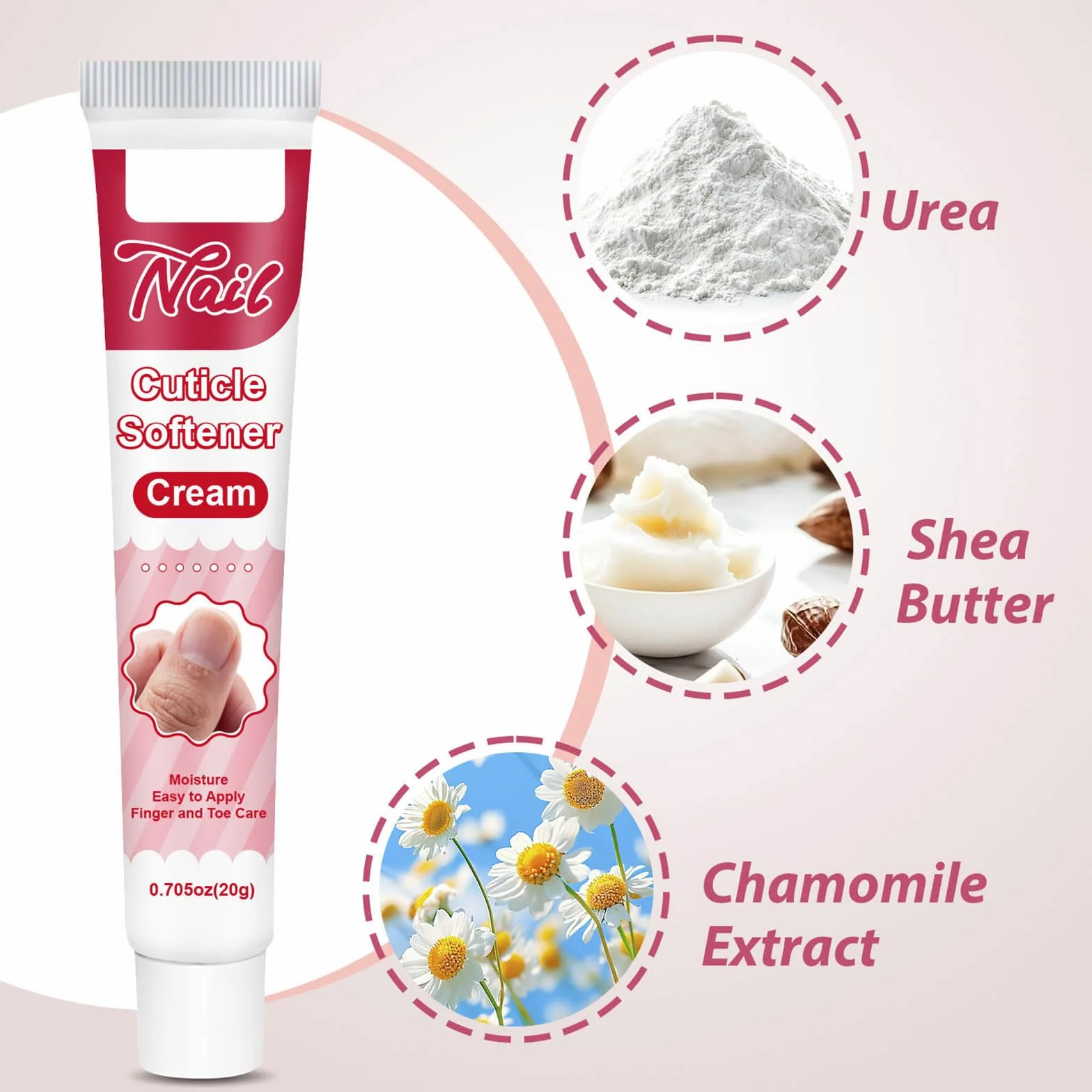 Crema per cuticole per unghie, crema idratante professionale per cuticole secche e spaccate e pelle ruvida e rigida, rimuove la pelle morta secca e troppo cresciuta, ammorbidisce le cuticole (2 pezzi)