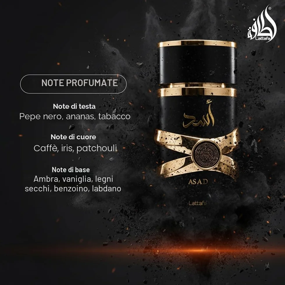 Lattafa Asad Premium Eau De Parfum 100 ml Oud Musk