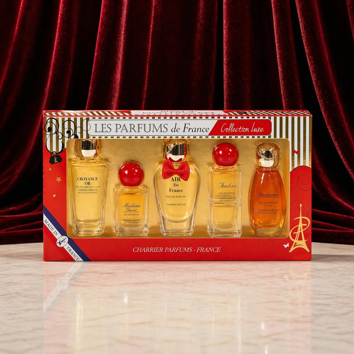Charrier Parfums "Collezione Lusso" Cofanetto di 5 Eau de Parfum in miniatura 49,7 ml