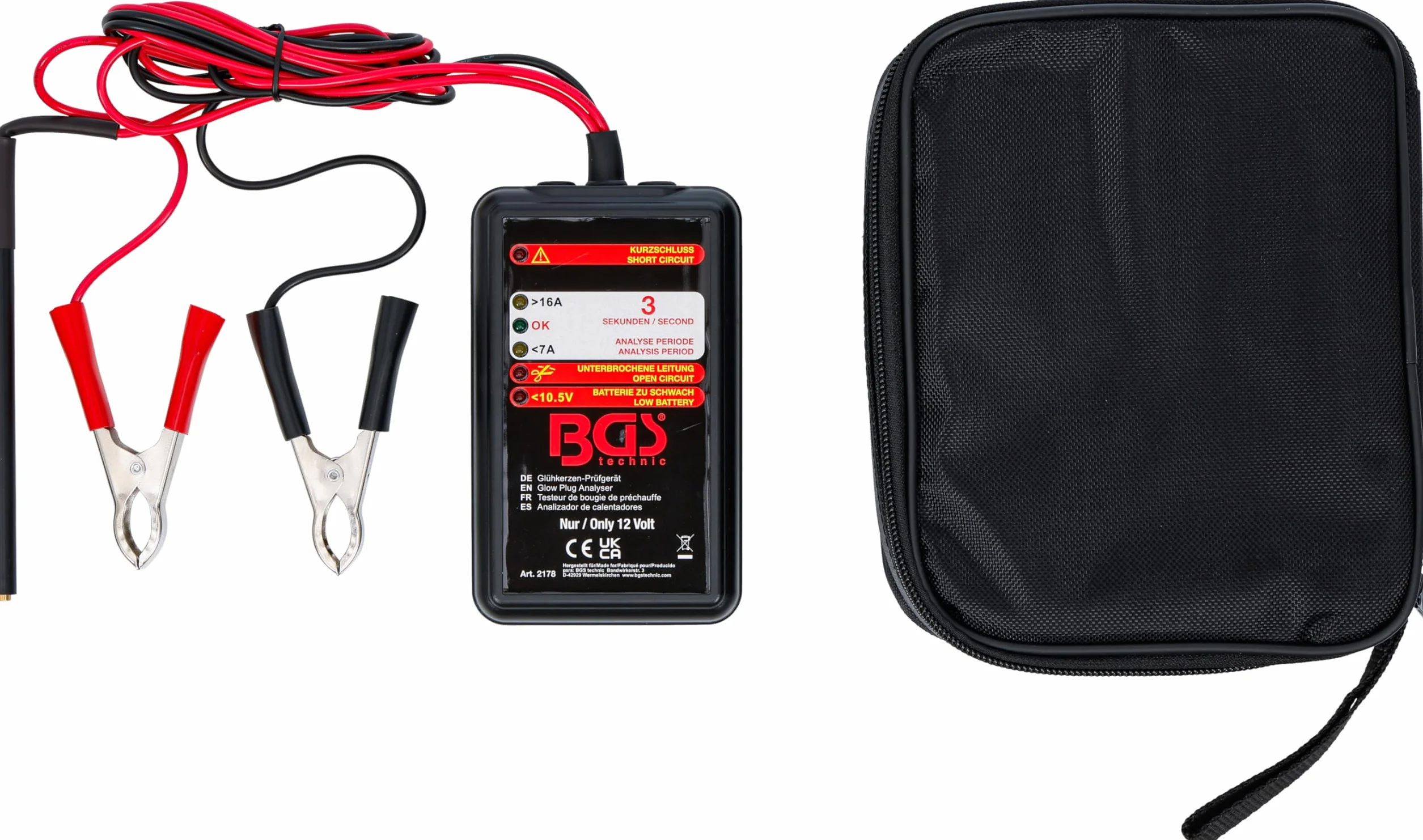 BGS 2178 Tester per candelette 12 V