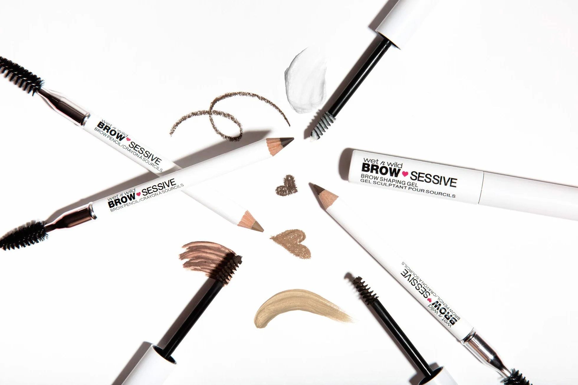 Wet n Wild, Matita Brow-Sessive, Matita a Doppia Punta con Pettinino per Sopracciglia Sottili e Spesse, Formula Naturale, Definizione del Colore Progressiva, Castano Scuro
