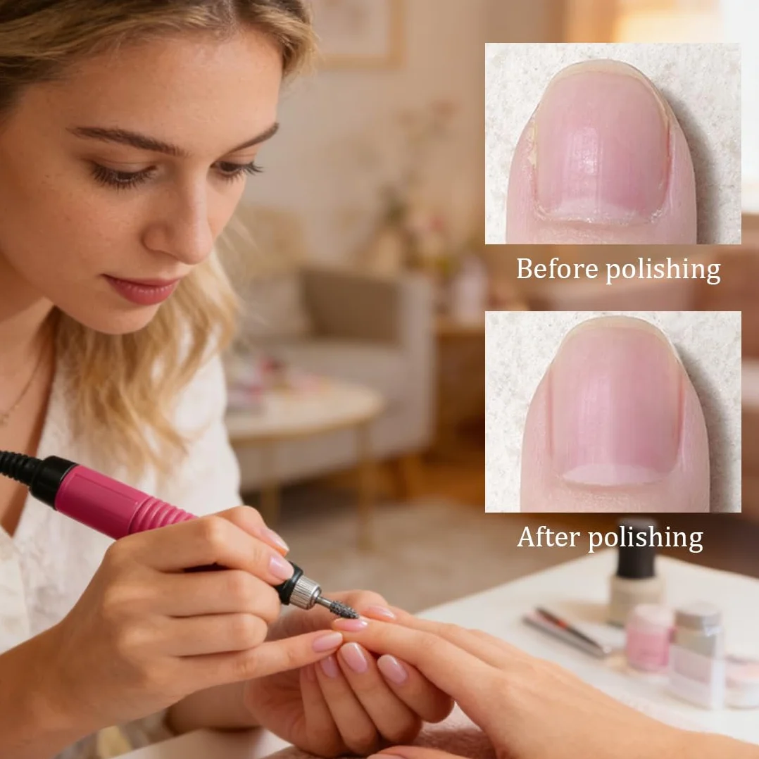 Punte per fresa per unghie 4 pezzi in acciaio al tungsteno 3/32" per cuticole e manicure