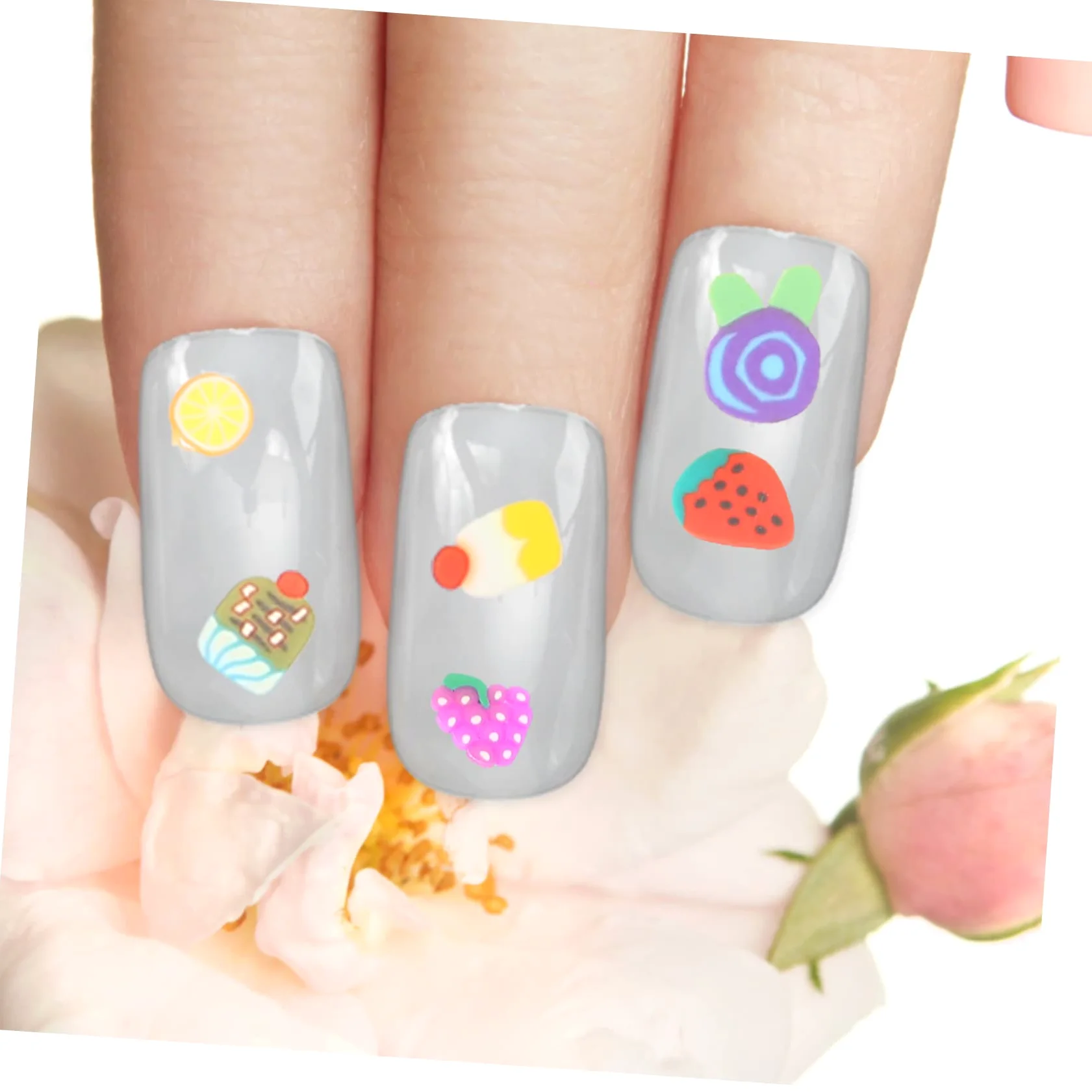5 Set Ciondoli Per Unghie Frutta E Torta Decorazioni Per Nail Art Polimerica Accessori Creativi Misto Per Unghie E Gioielli 4000 Pezzi*5