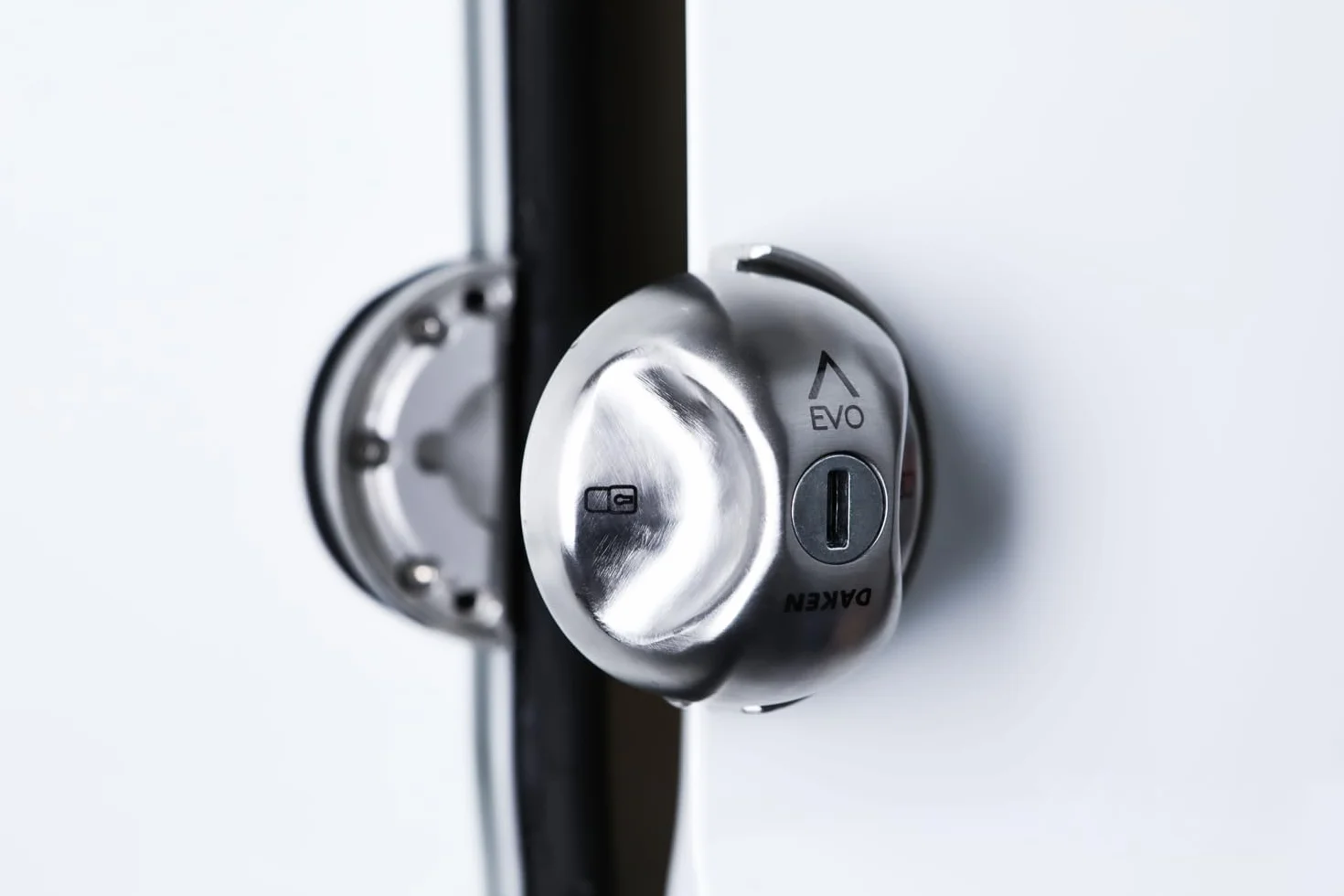 DAKEN Saturn Evo Doppio Serrature per Veicoli Commerciali per Impieghi Gravosi Blocco Manuale Acciaio Inox Set di 2
