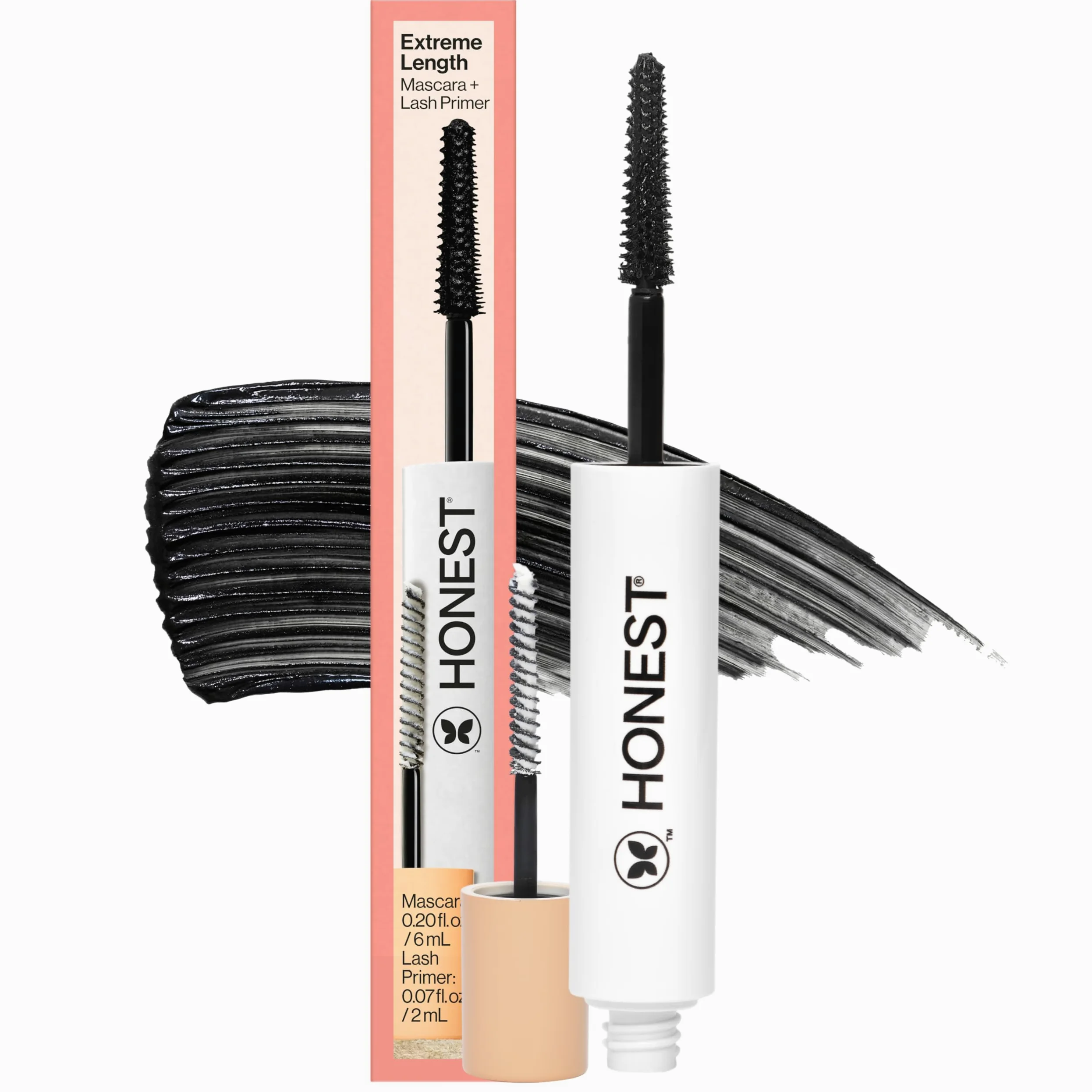 Honest Beauty Extreme Length Mascara Plus Lash Primer, 0.27 Fluid Ounce