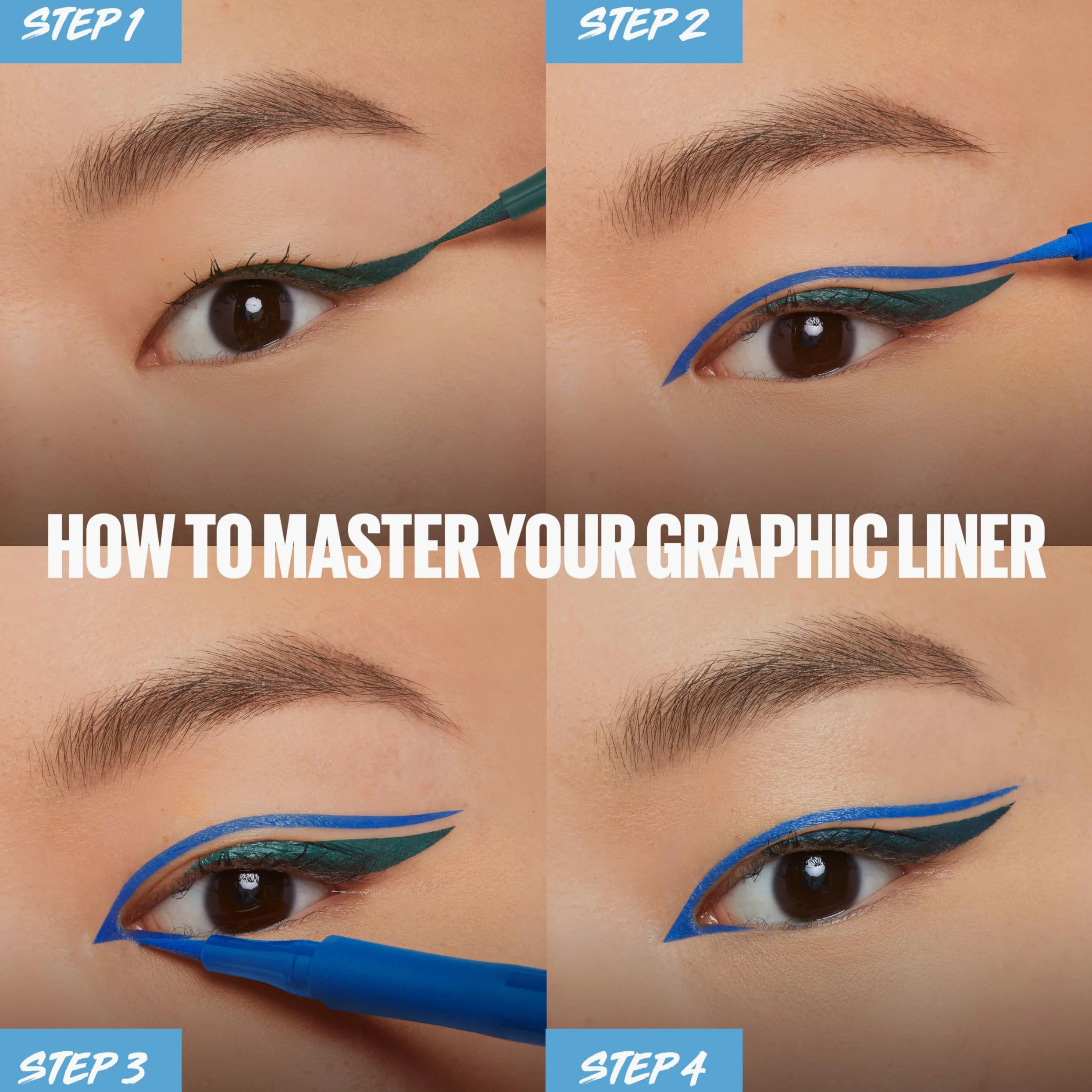 MAYBELLINE Eyeliner Liquido Master Precise All Day Resistente All'Acqua Fino a 30 Ore Di Durata Verde Smeraldo 1 Unità SMERALDO