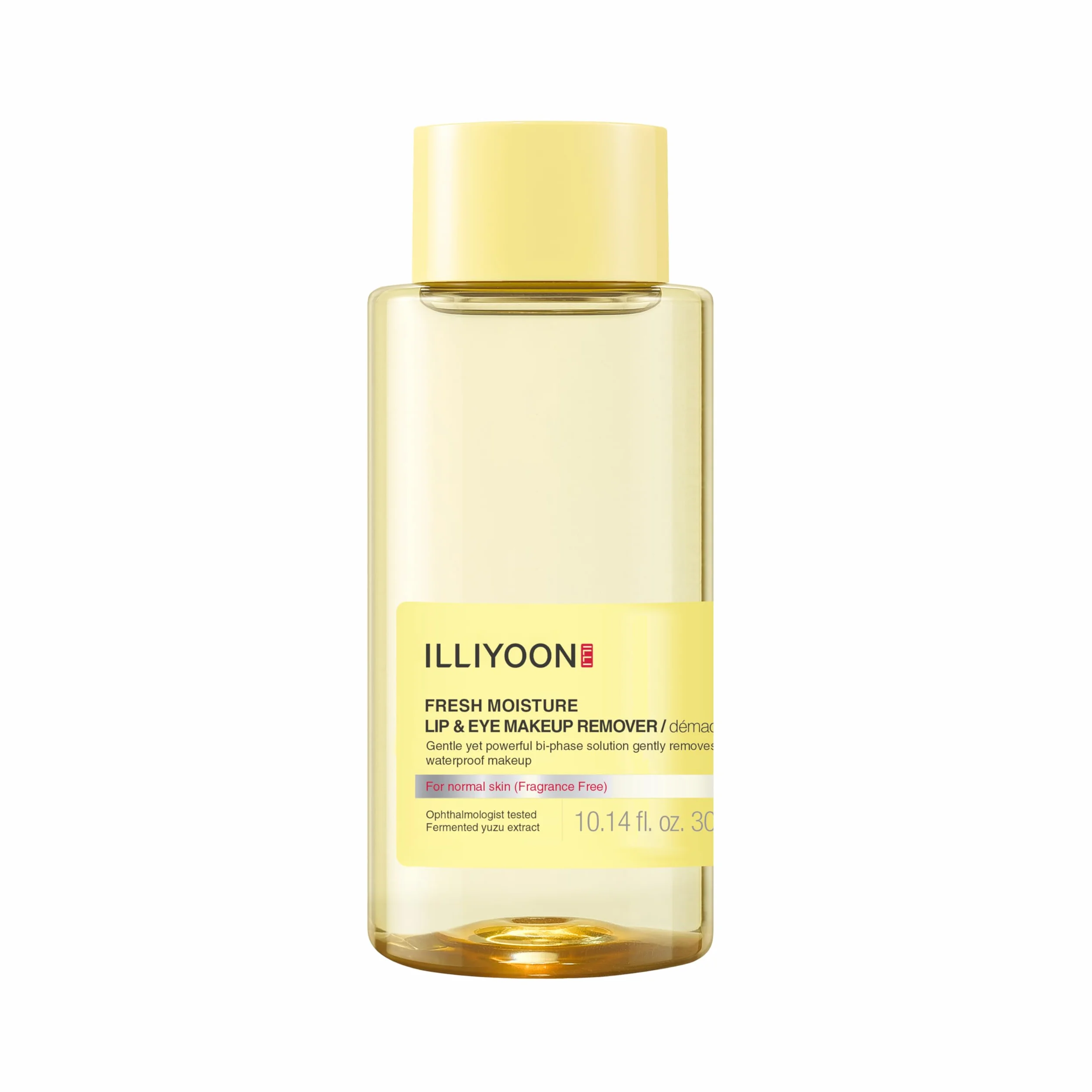ILLIYOON Fresh Moisture detergente per labbra e occhi 300ml (10.14 fl.oz.), struccante istantaneo e delicato, non grasso con estratto di Yuzu fermentato naturalmente, senza profumo e senza parabeni