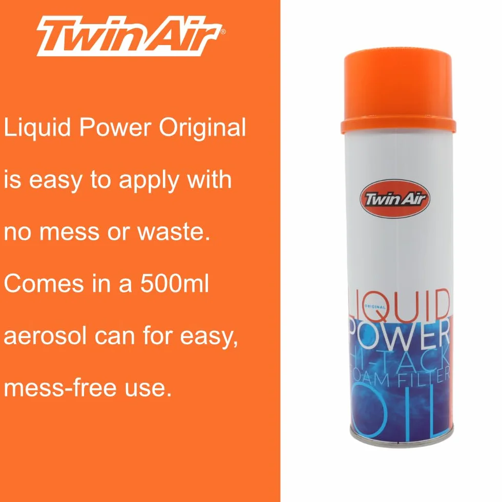 Liquid Power Twin Air 500 ml Olio Spray Rigenero filtri aria in spugna