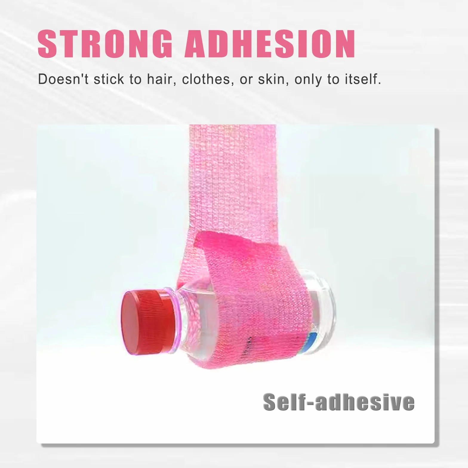 Coperture per Macchinette per Tatuaggi con Nastri di Presa - LEAYOKA 4 pezzi (5cmx4.5m) Tattoo Grip Tapes con 200 pezzi (6.5cmx18cm) Rosa Coperture Monouso per Macchine per Tatuaggi