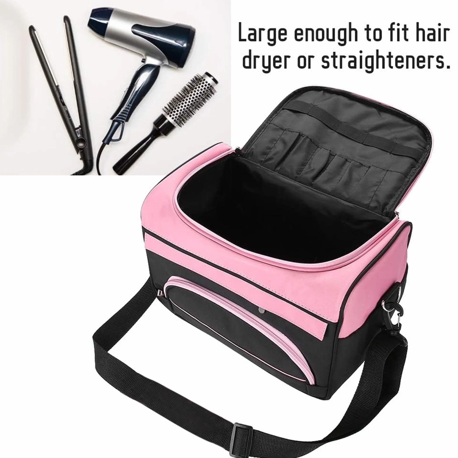 Petyoung Borsa da viaggio di grande capacità professionale per parrucchiere (Color : Rose Pink)