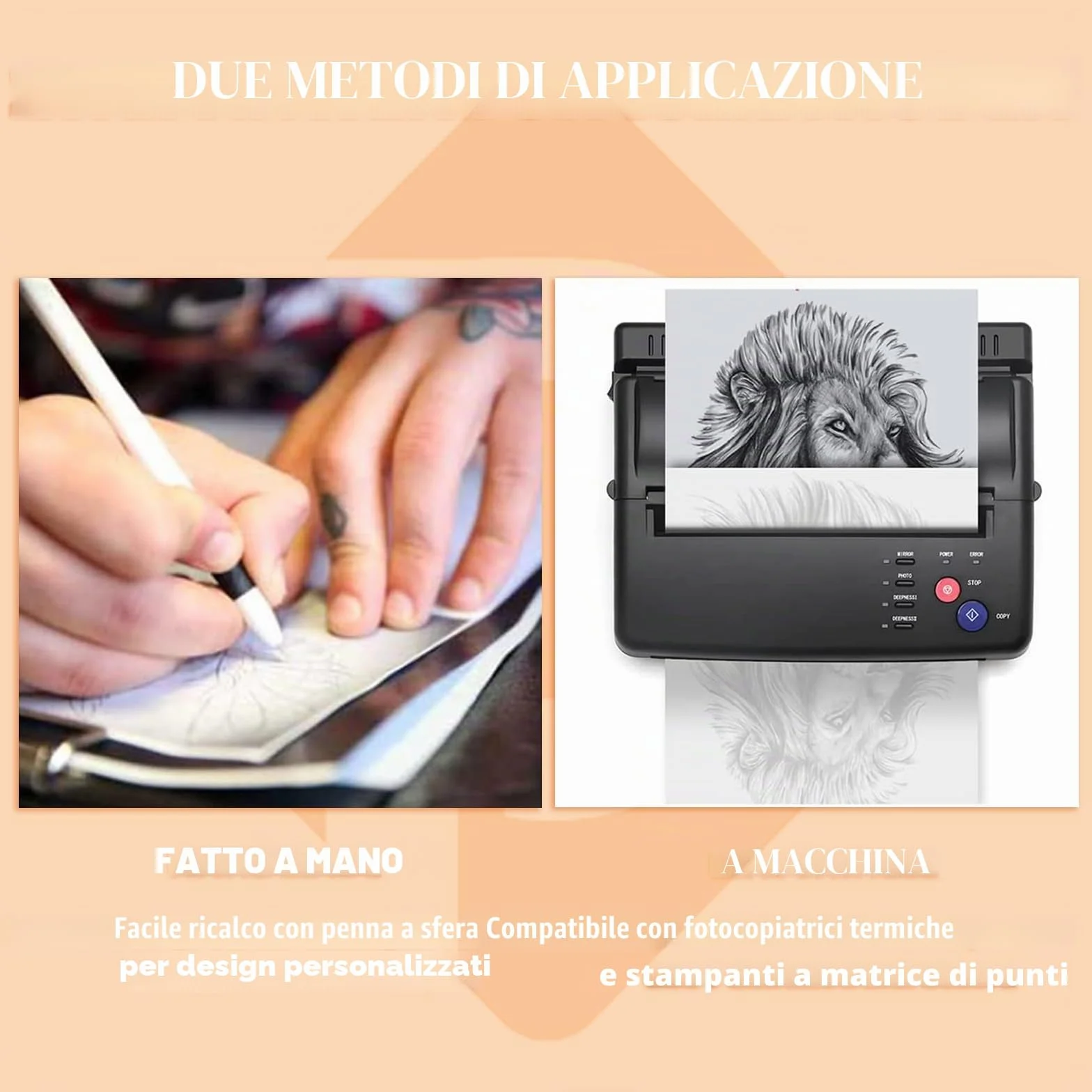 50 Fogli Carta per Trasferimento Tatuaggi - PEPAX Carta per Stencil 4 Strati Carta Termotrasferibile 21.6 x 27.9 cm Formato A4 Carta per Tatuaggi per Forniture per Tatuaggi