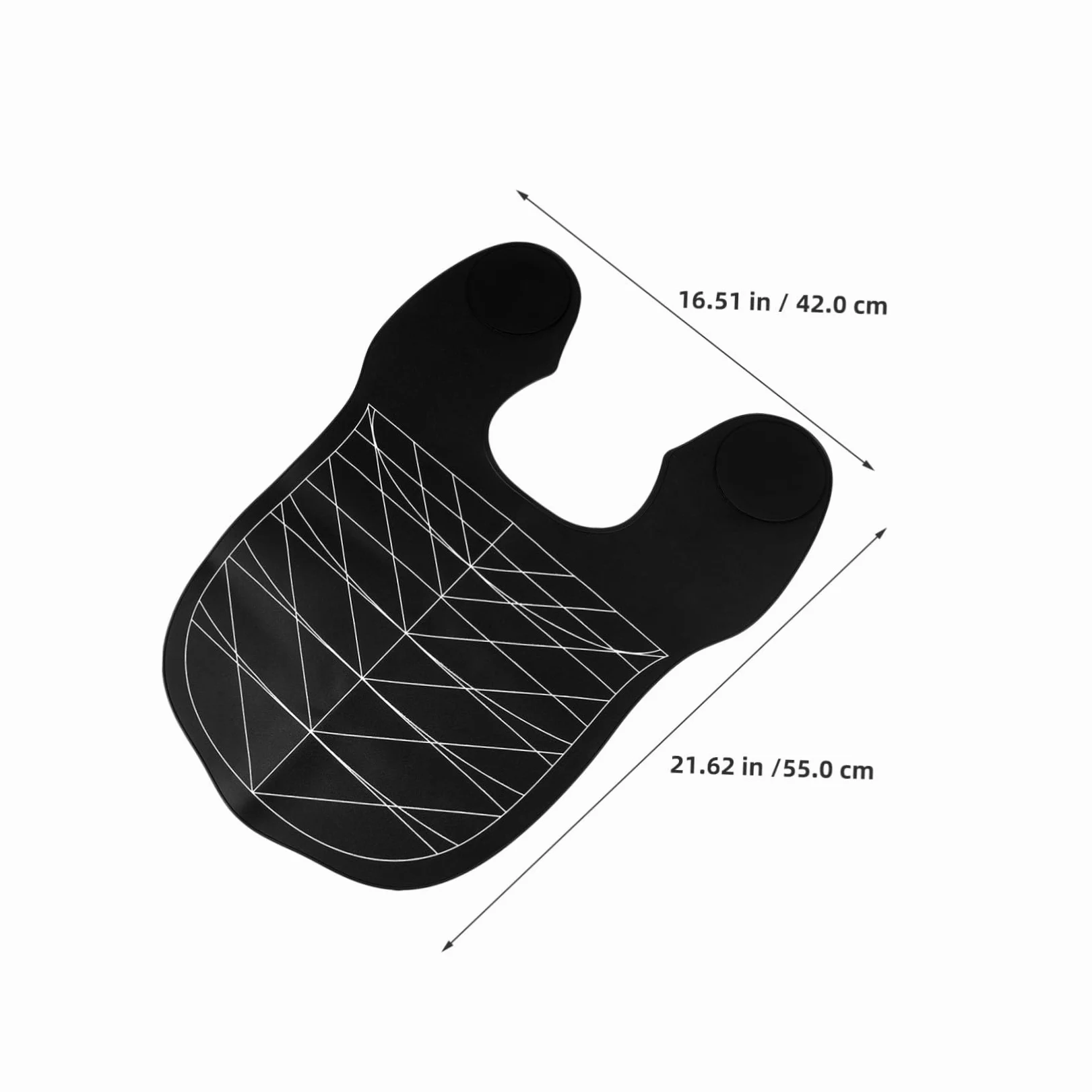 Mantello da Parrucchiere in Silicone Nero, Collare Tinta Chioma, 2 Pezzi | Riutilizzabile, Pulizia Facile, Protezione, Comfort Ergonomico, per Casa e Salone Professionale