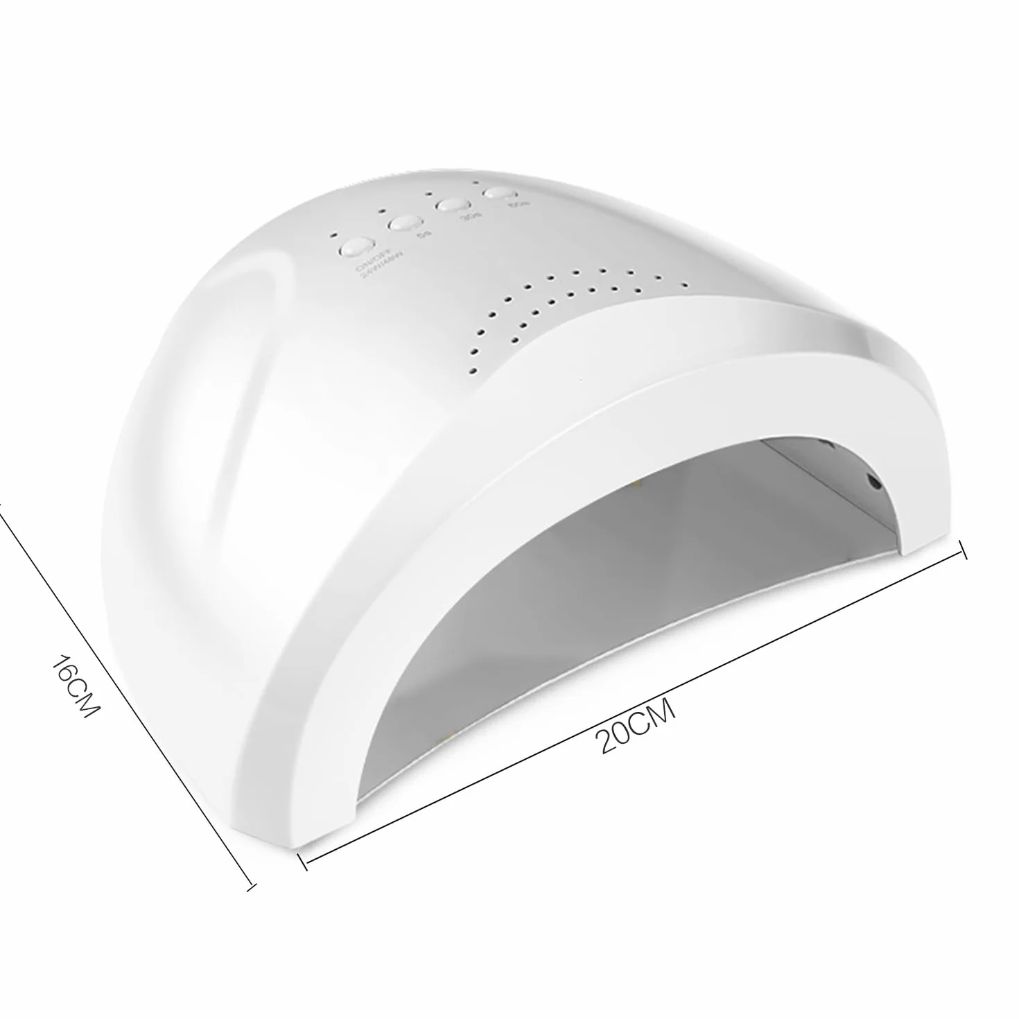 Fornetto Unghie LED Professionale 48W - Lampada UV per Asciugare Smalto Semipermanente - Sensore Avvio Automatico, 3 Timer Impostabili (5S, 30S, 60S) - Perfetto per Manicure e Pedicure