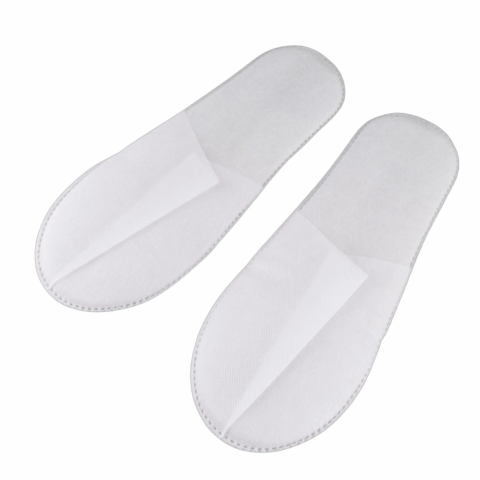 HEEPDD 50 Paia Pantofole Usa E Getta, Pantofole da Interno per Hotel Pantofole per Ospiti di Nozze Confezione di Pantofole per Donne Uomini Home Spa Hotel (Lavagna bianca in tessuto non