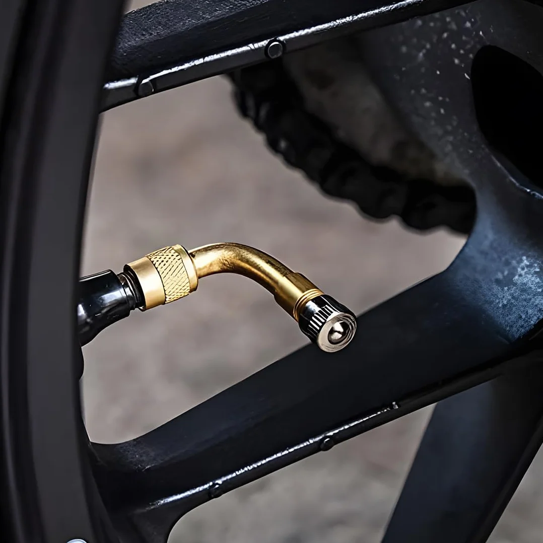 Valvole di Estensione a 90 Gradi in Rame, Prolunga Valvola Pneumatici per Auto Moto Bici