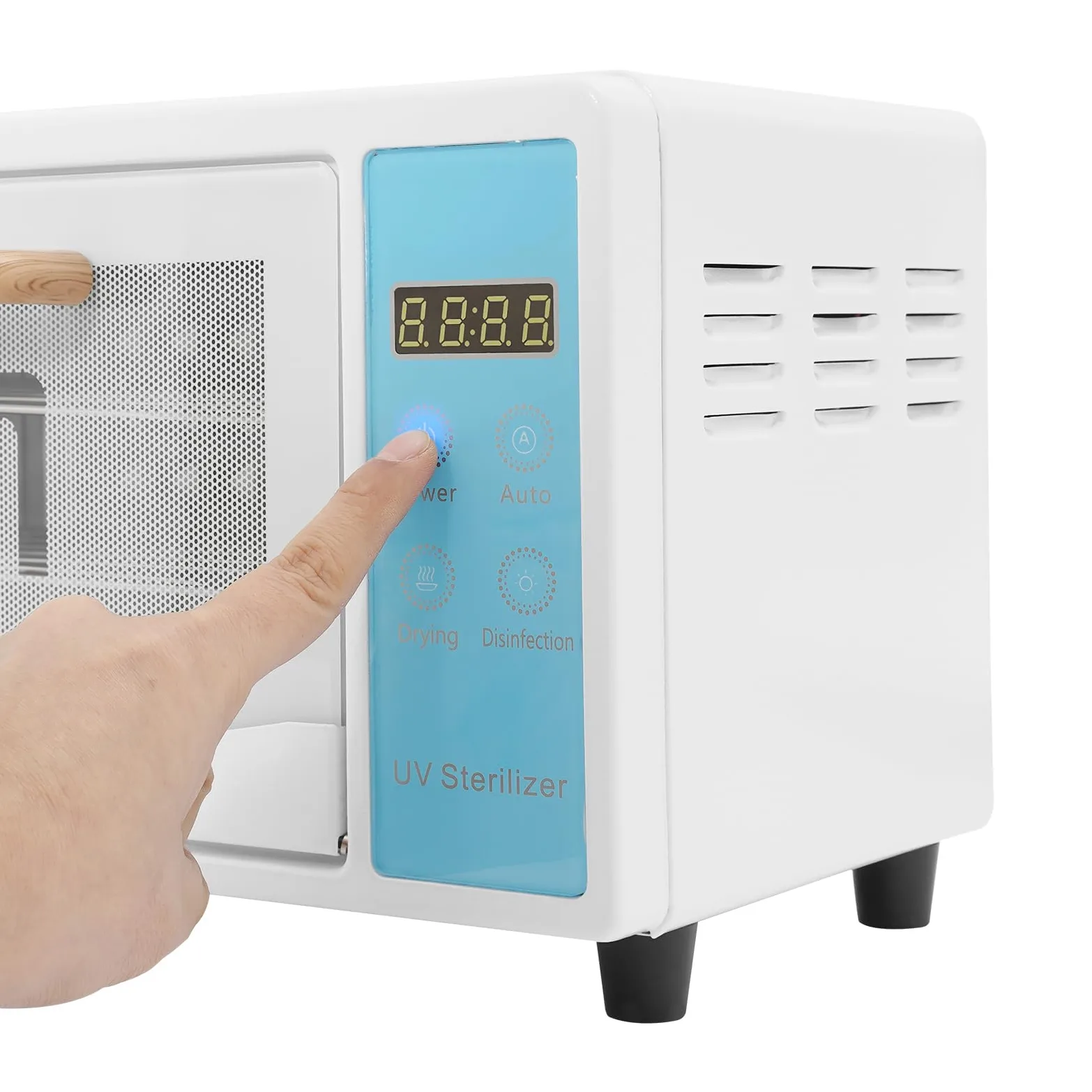 Armadio di disinfezione UV, calore secco sterilizzatore, sterilizzatore, sterilizzatore, sterilizzatore, sterilizzatore UV per manicure salone strumenti manicure pinzette e asciugamani