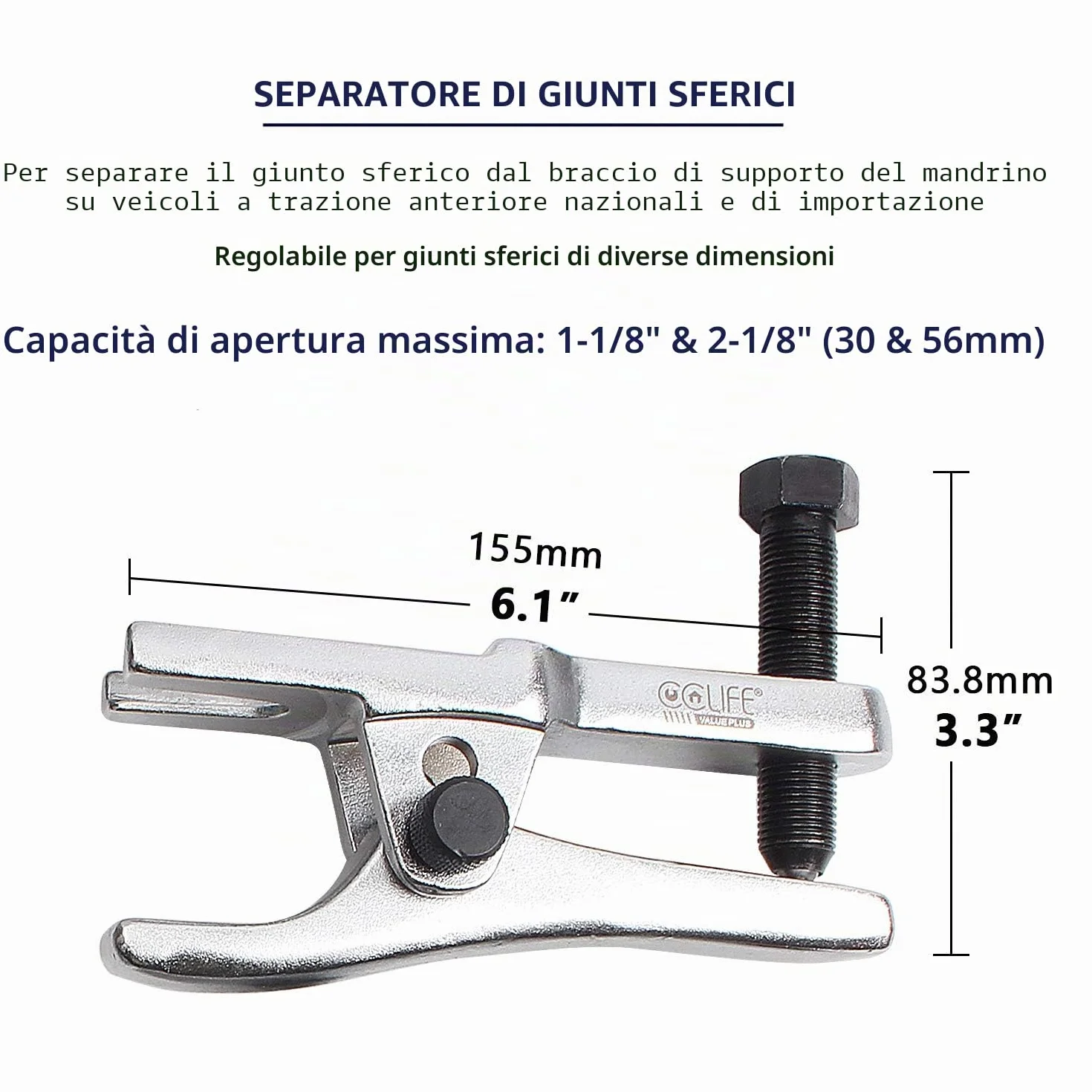 CCLIFE 5 Pezzi Estrattore Giunti Sferici Set Strumento Rimozione Universale